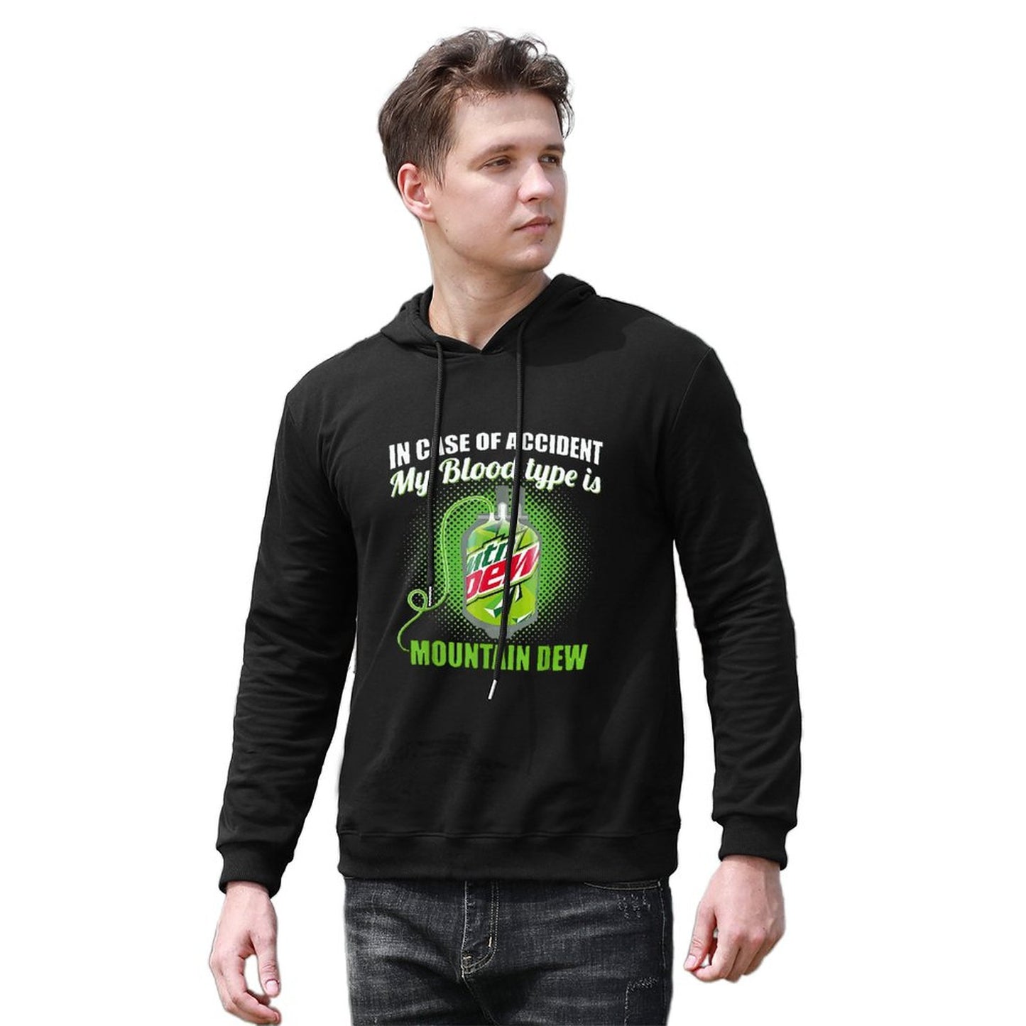 My Blood Type Is Mountaindew Men Hoodie