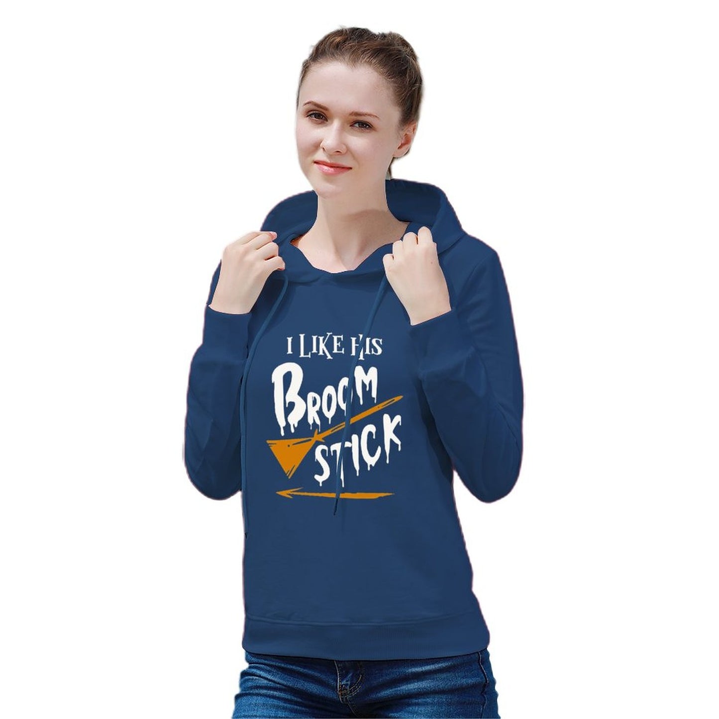 Women's Hoodie Sweatshirt Ilikehis Broomstick