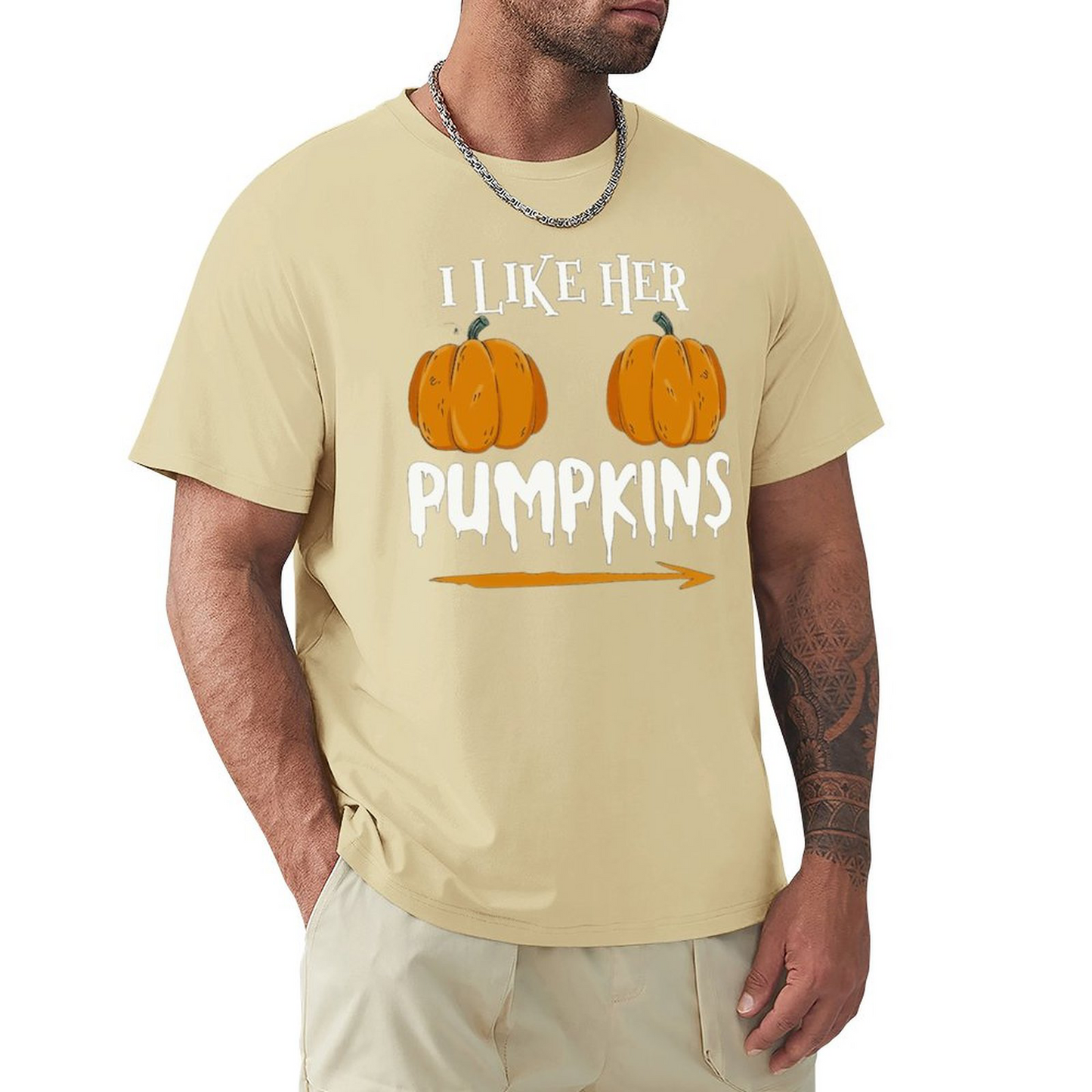 Men's T-shirt Ilkeher Pumpkins