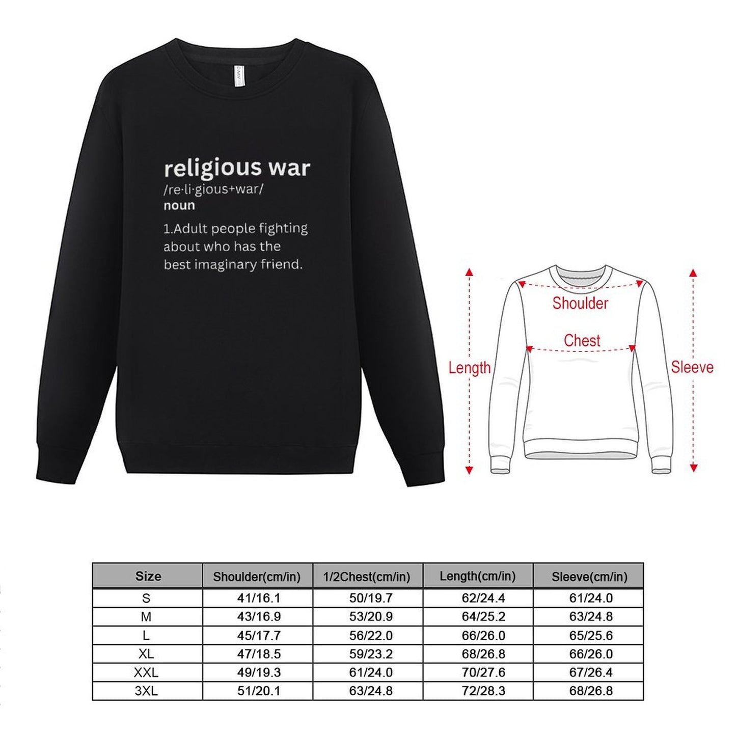 Religious War-sweatshirt