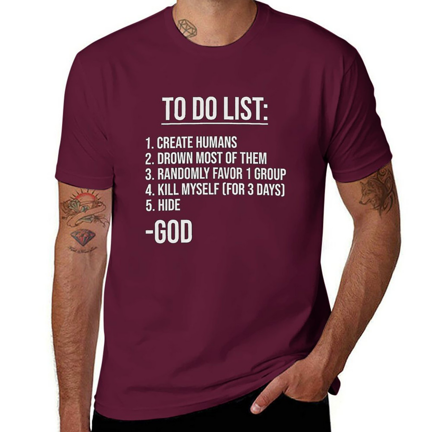 to Do List-god T-shirt