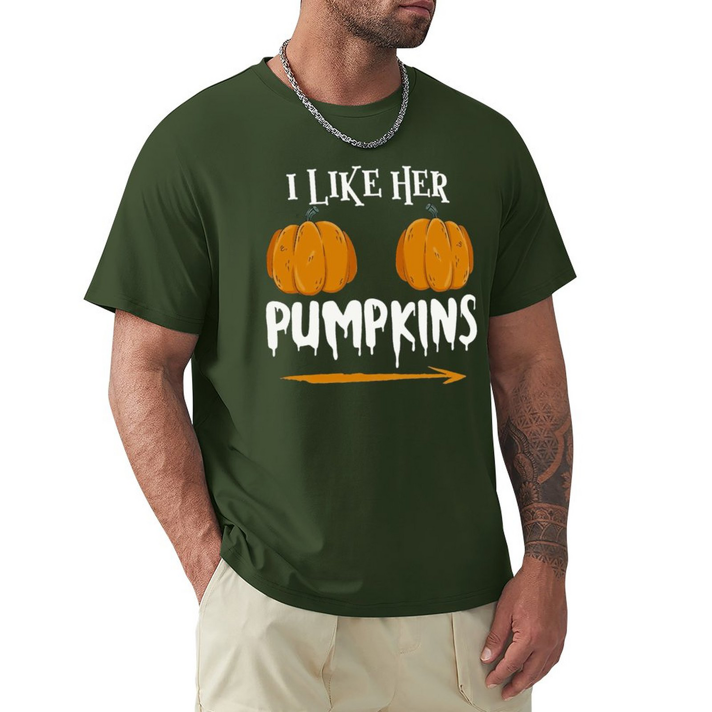 Men's T-shirt Ilkeher Pumpkins