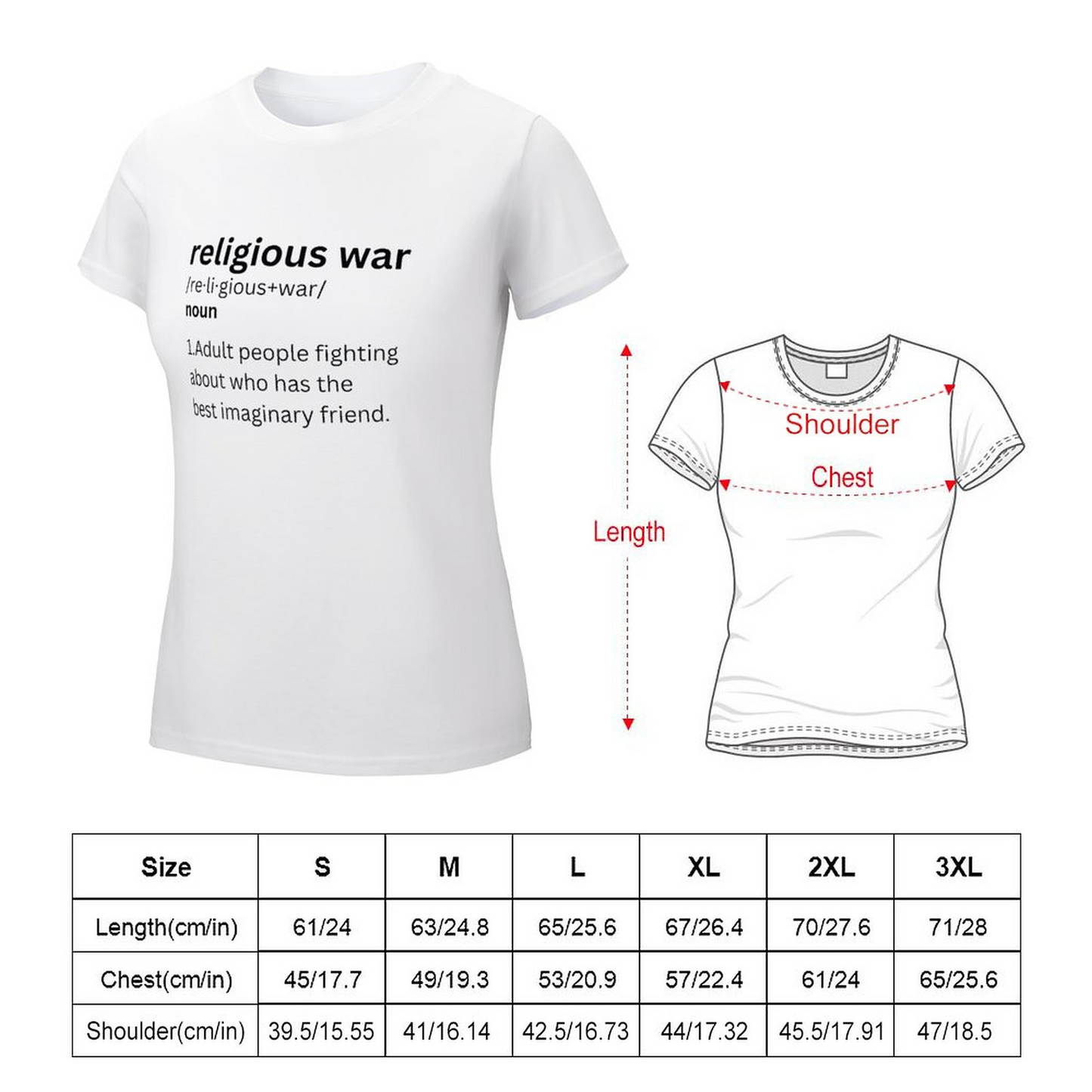 Religious War men/women T-shirt