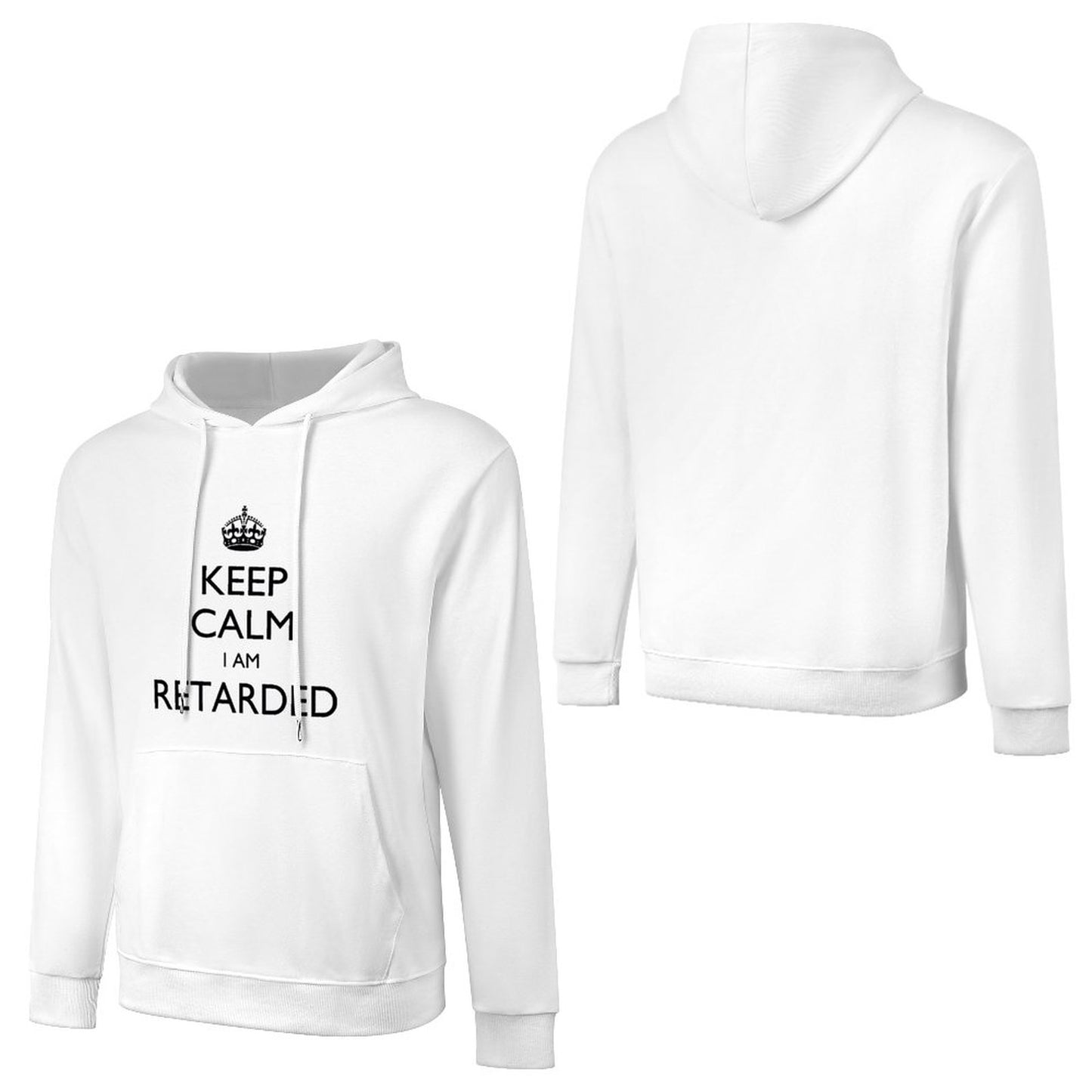 Keep Calm Cotton Hooded