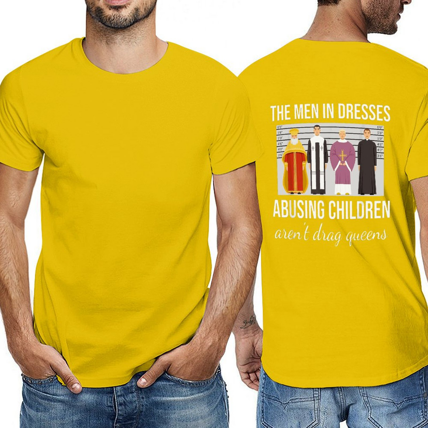 Men in Dresses Back-P Tshirt