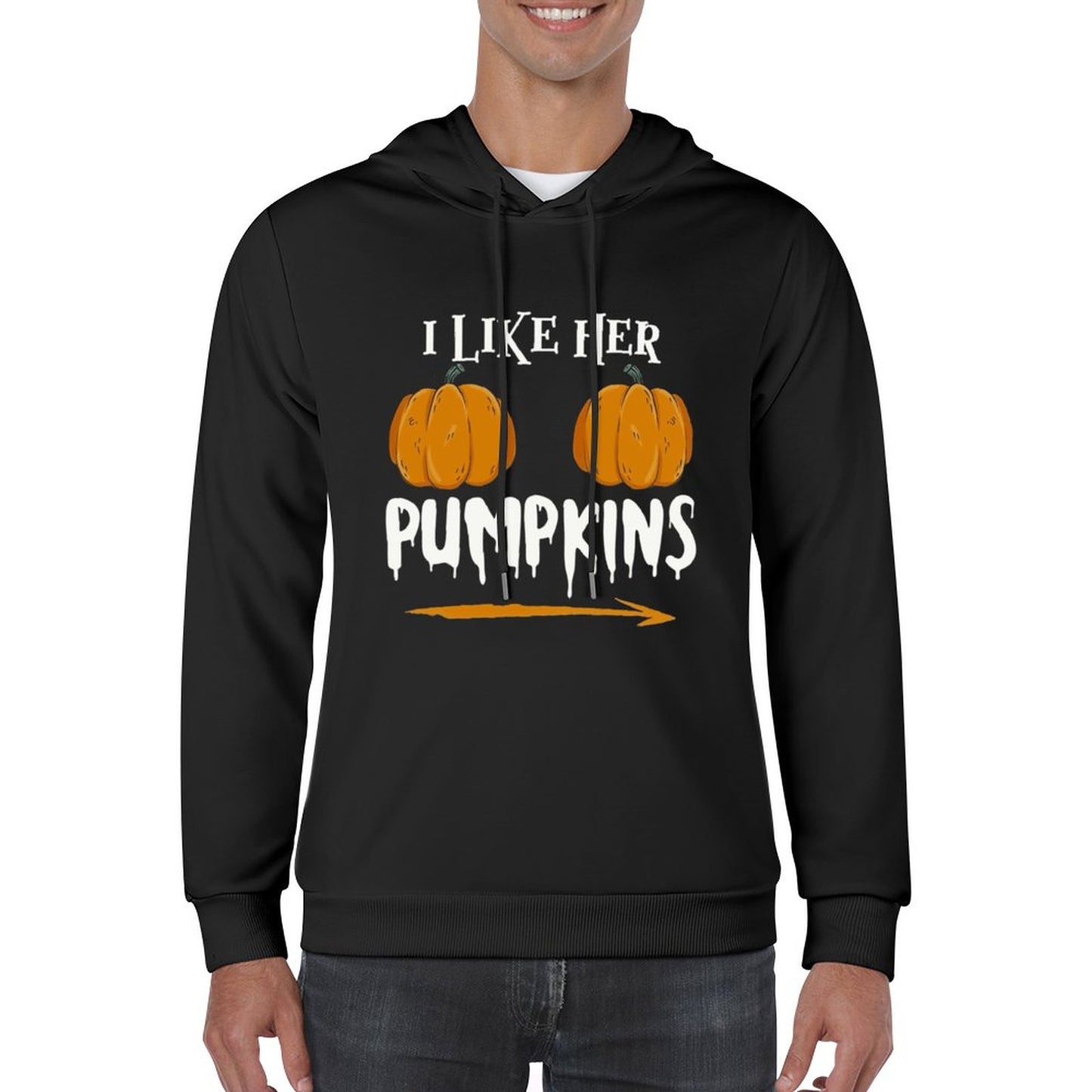 Men Hoodie Ilkeher Pumpkins