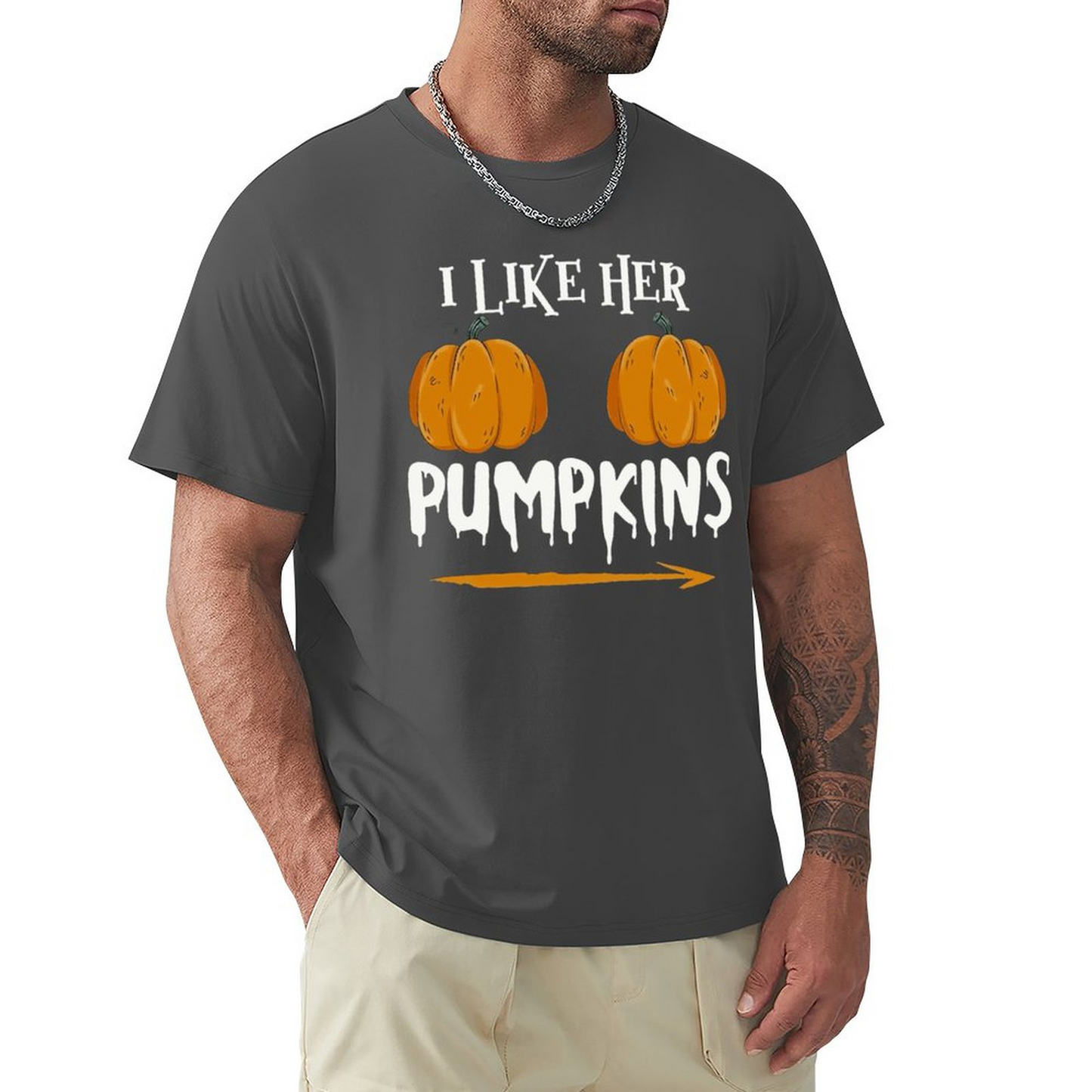 Men's T-shirt Ilkeher Pumpkins