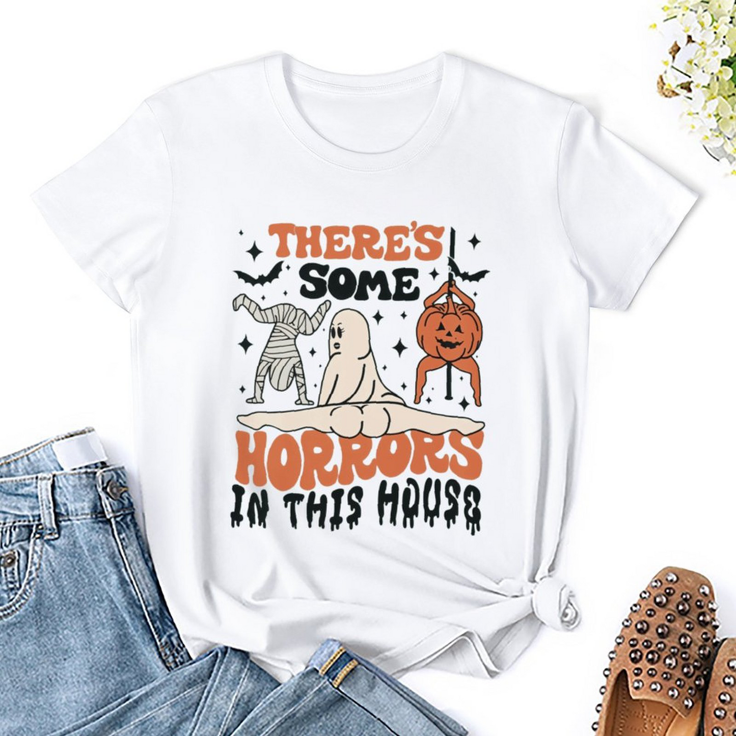 There's Some Horrors Female T-shirt