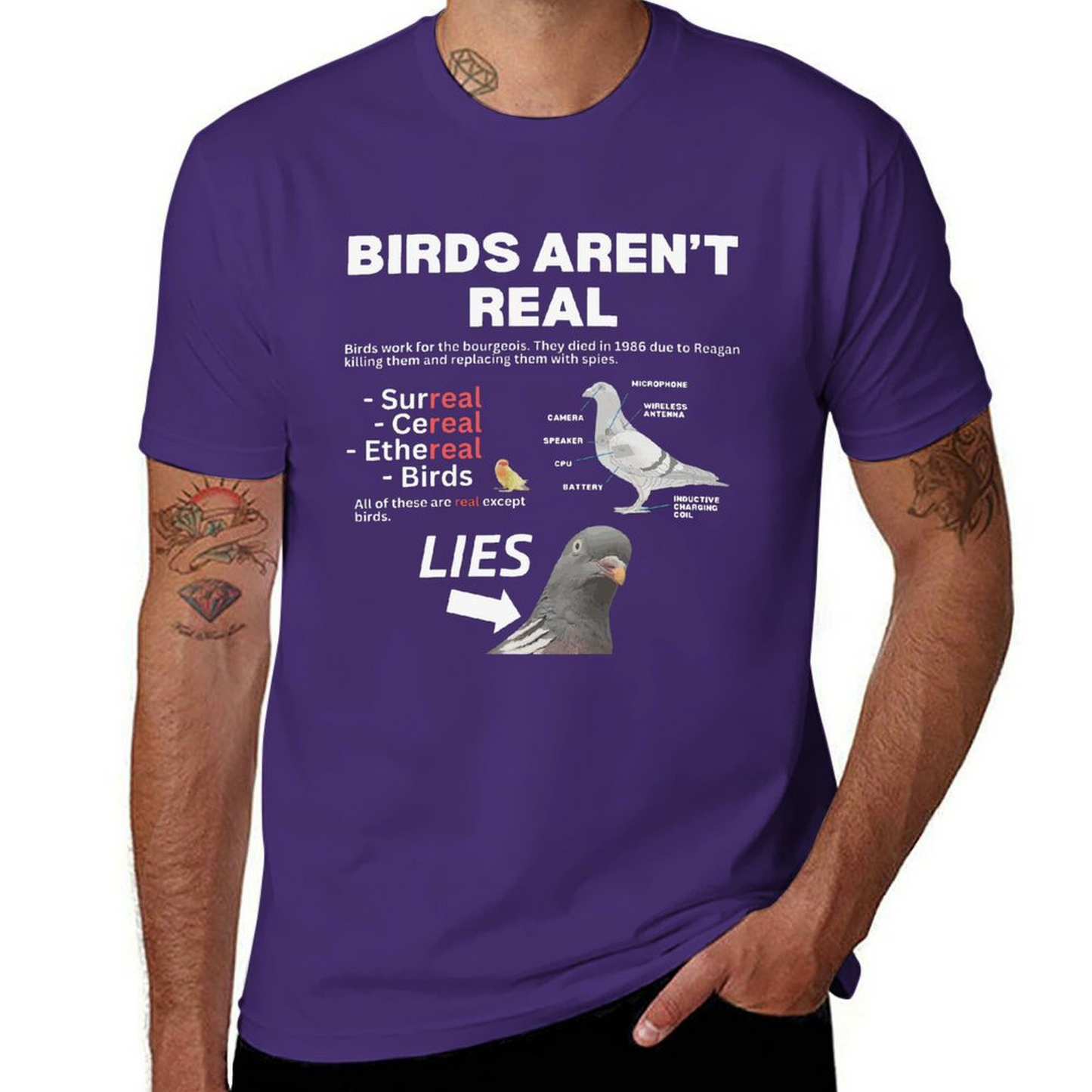 Birds Aren't Real T-shirt