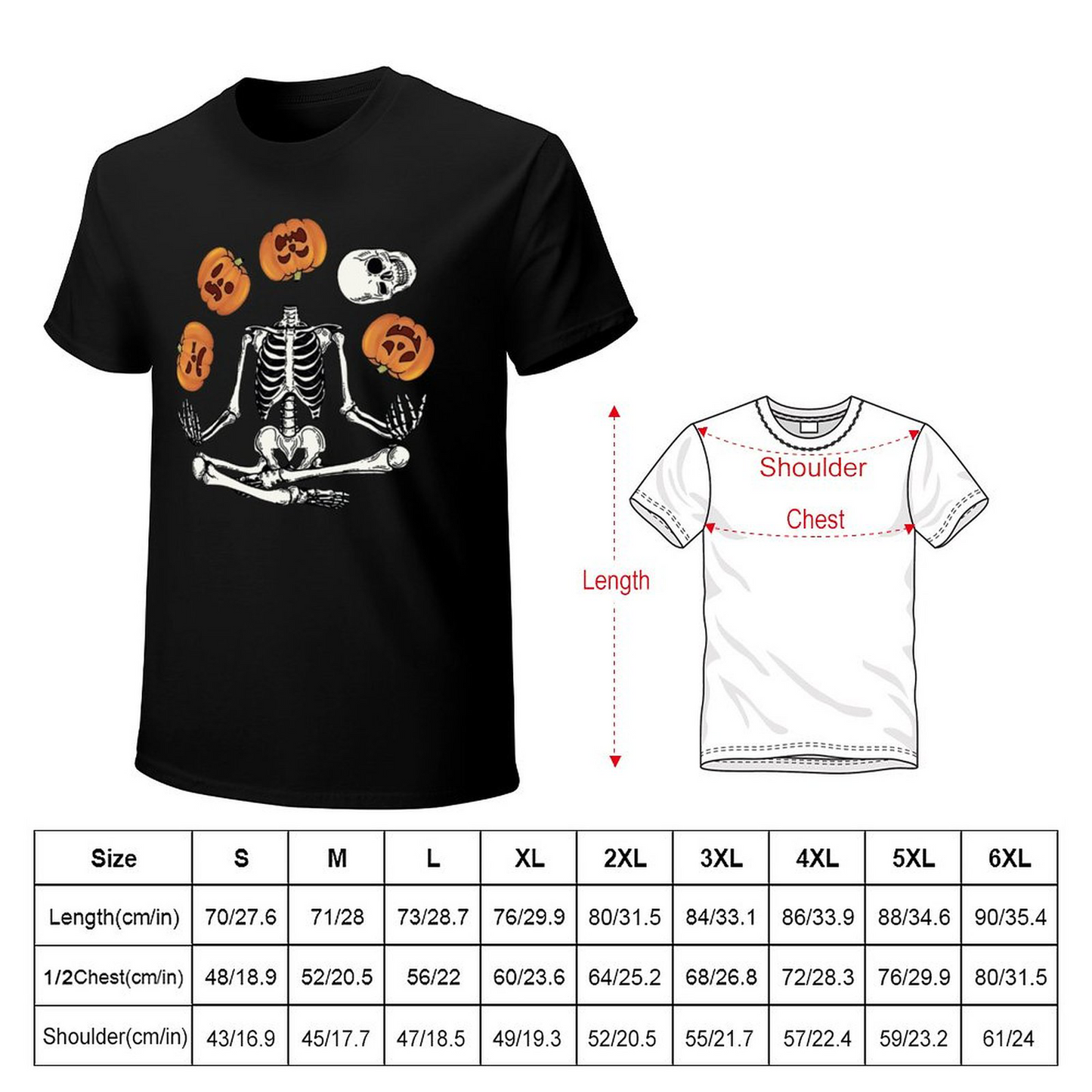 Men's T-shirt Pumpkin Bones