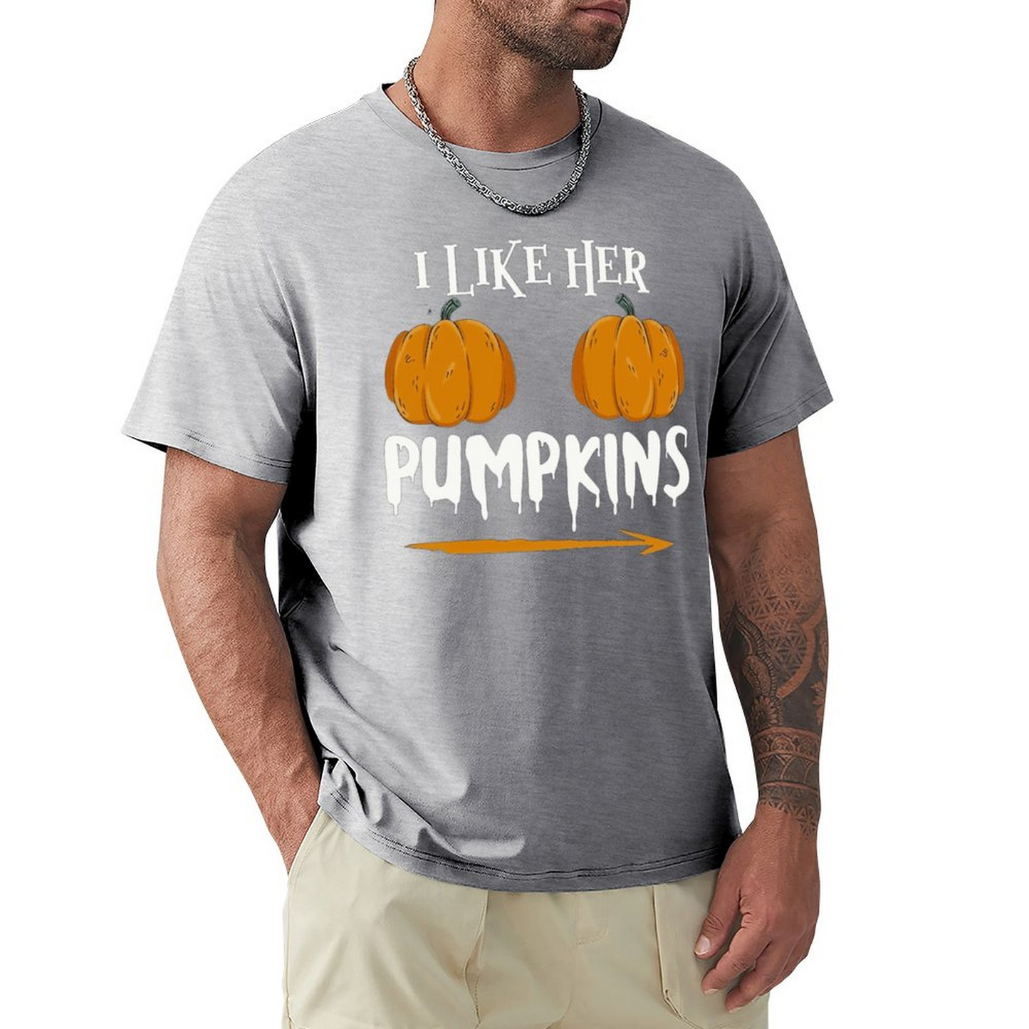 Men's T-shirt Ilkeher Pumpkins