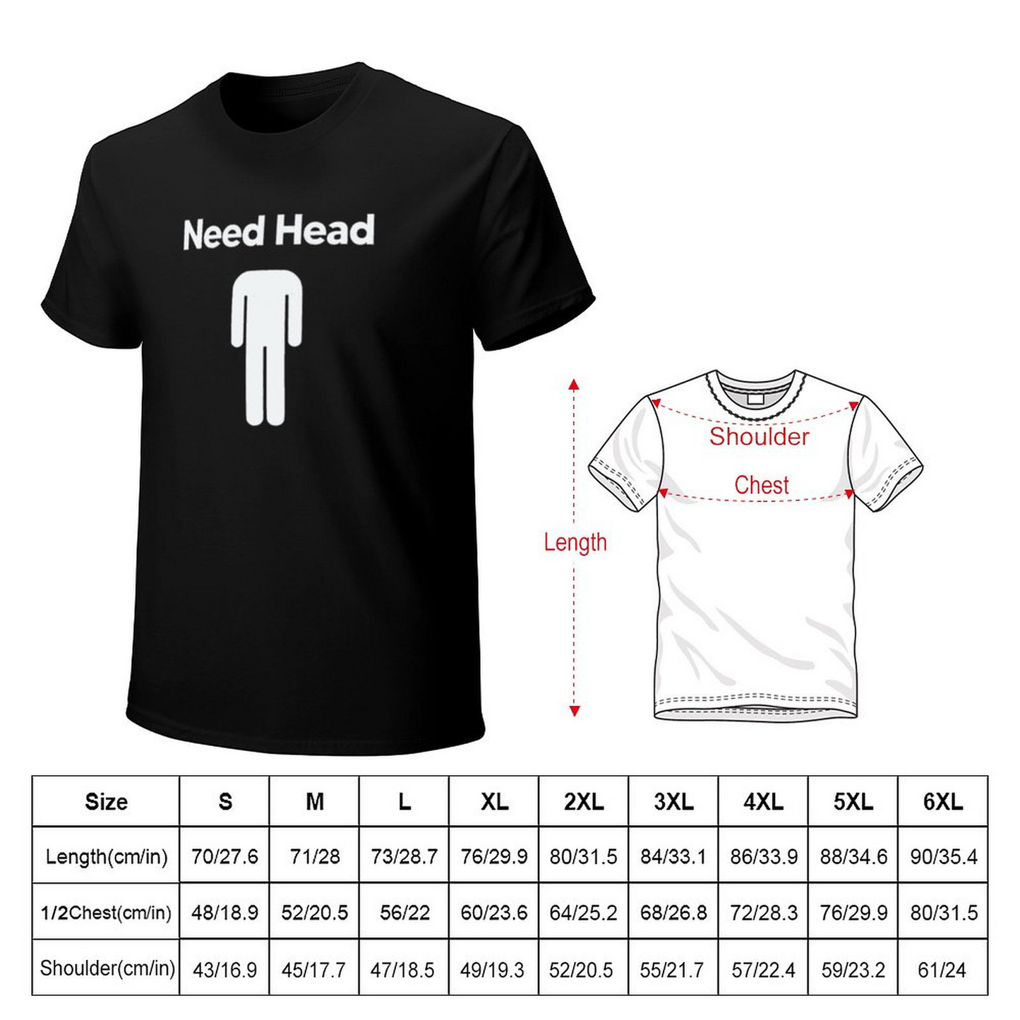 Men's T-shirt NEED head