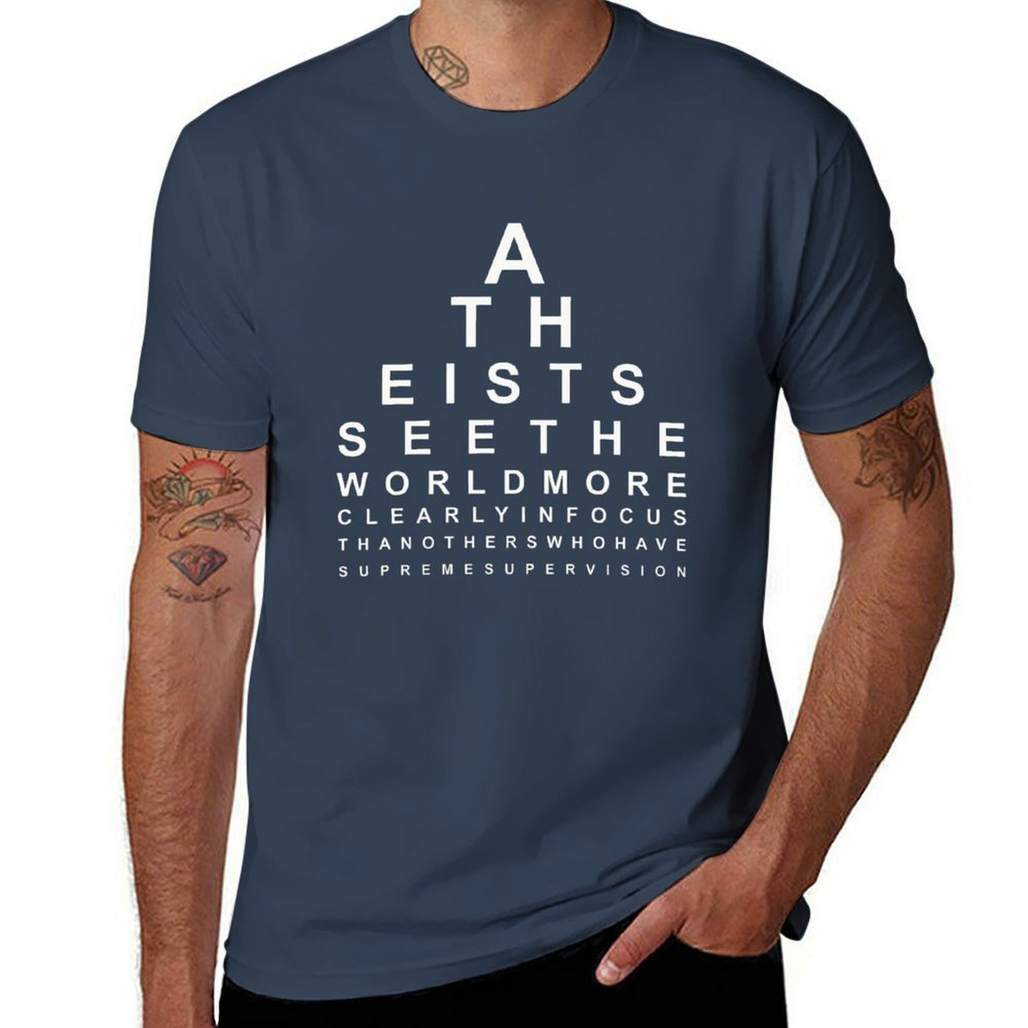 ATHEISTS SEE THE WORLD_T-shirt