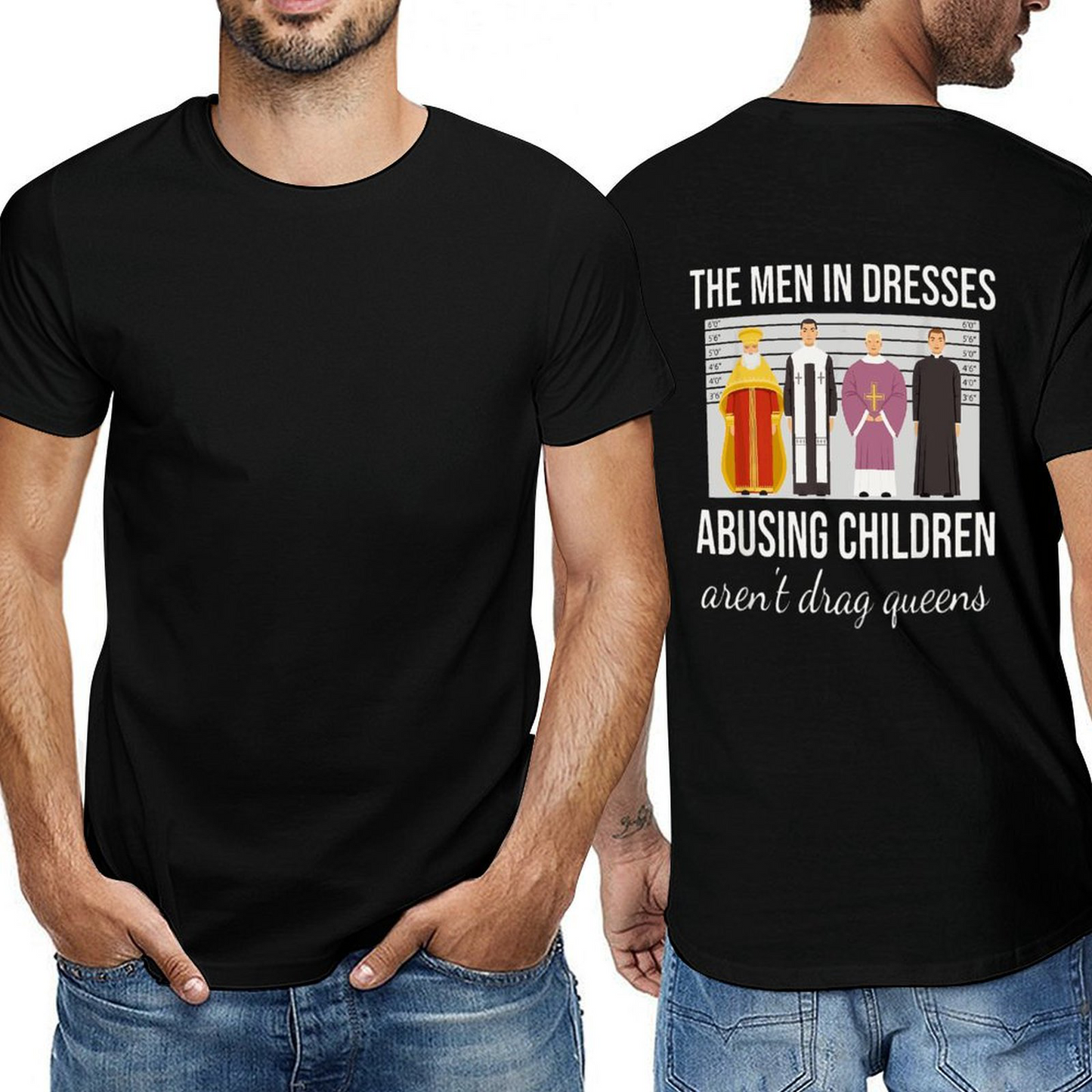 Men in Dresses Back-P Tshirt