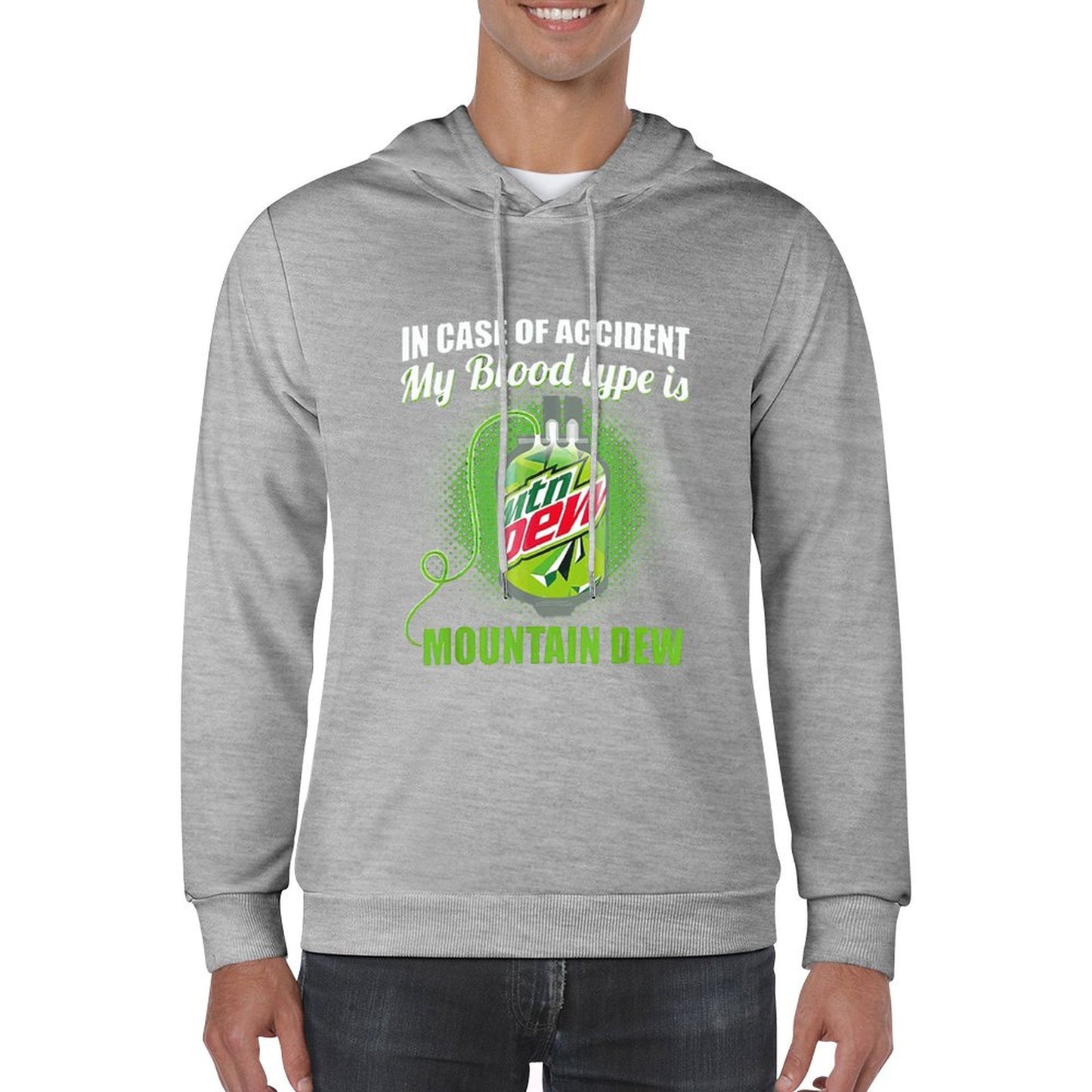 My Blood Type Is Mountaindew Men Hoodie