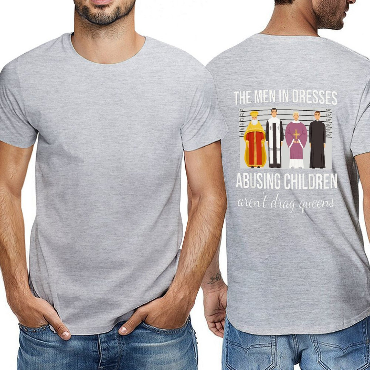 Men in Dresses Back-P Tshirt