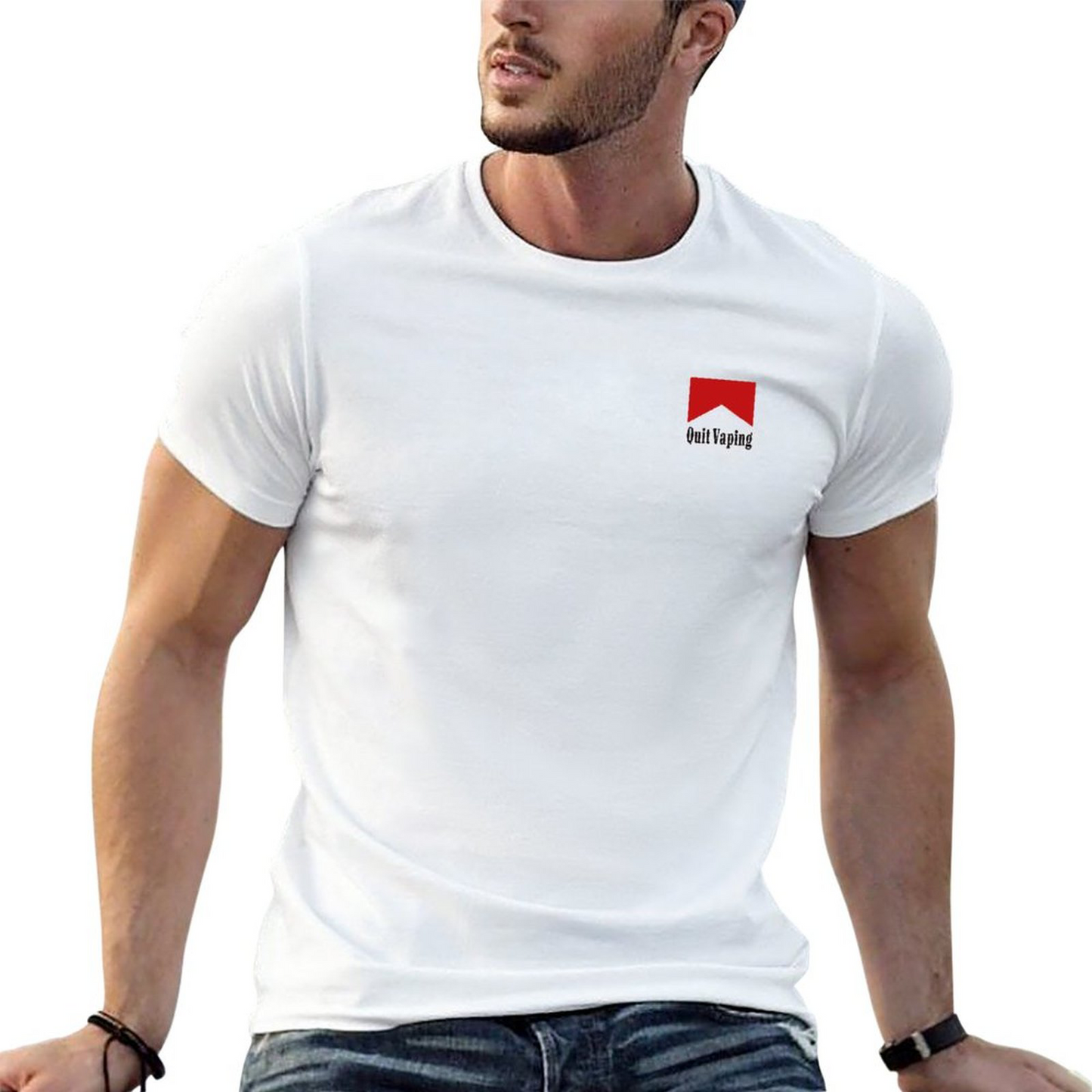 Quit vaping, Be a man,Men‘s Short Sleeve T-shirt