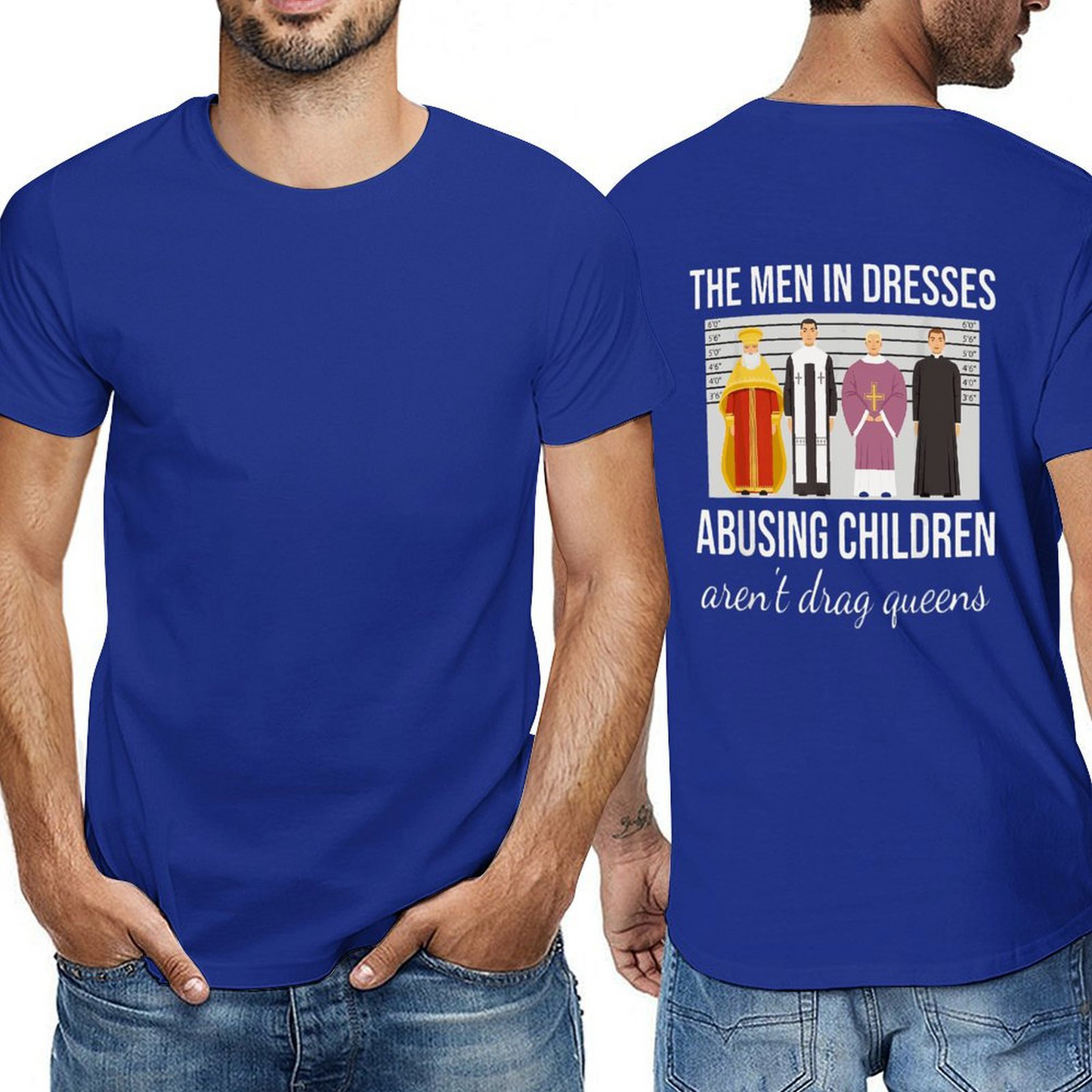 Men in Dresses Back-P Tshirt