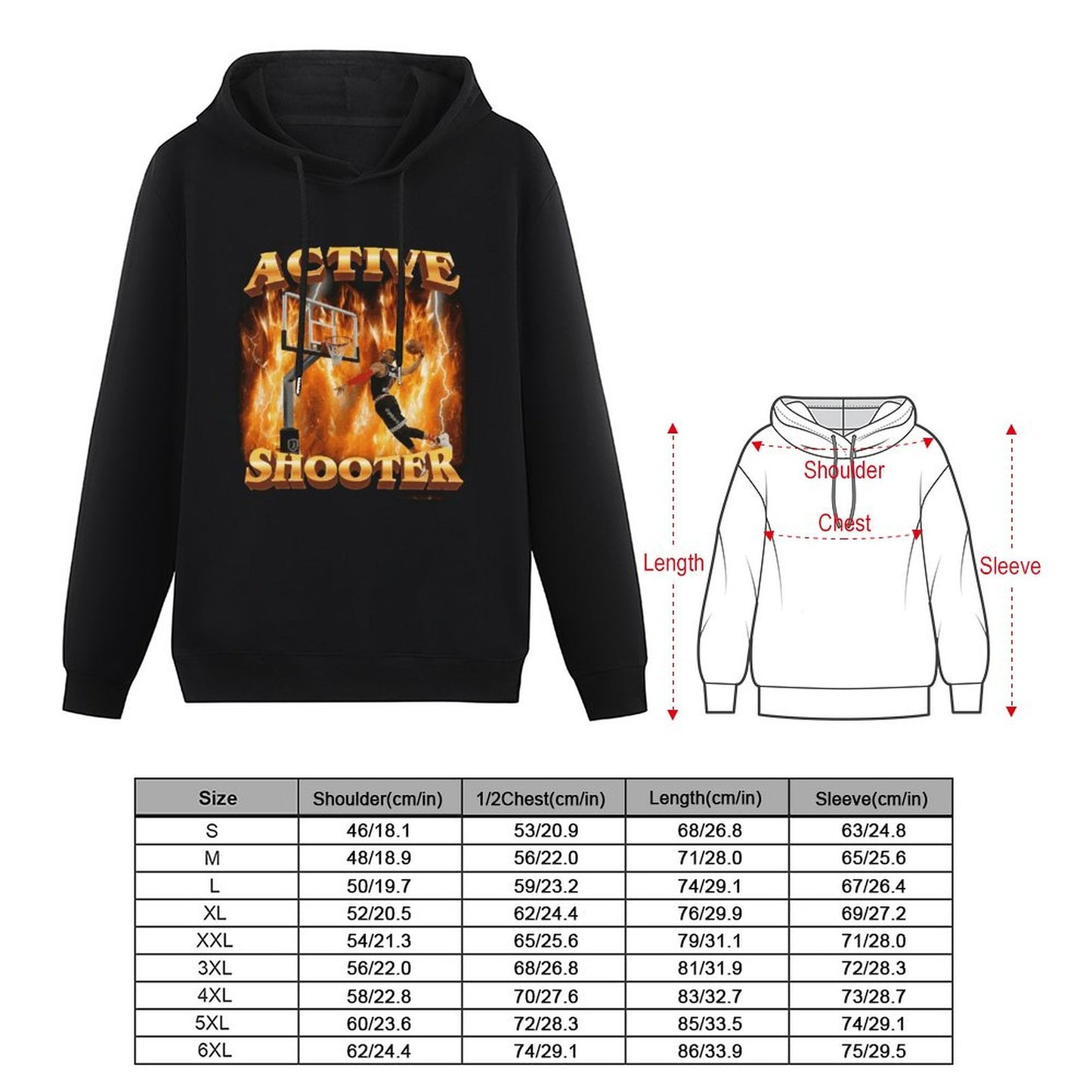 ACTIVE SHOOTER Men Hoodie