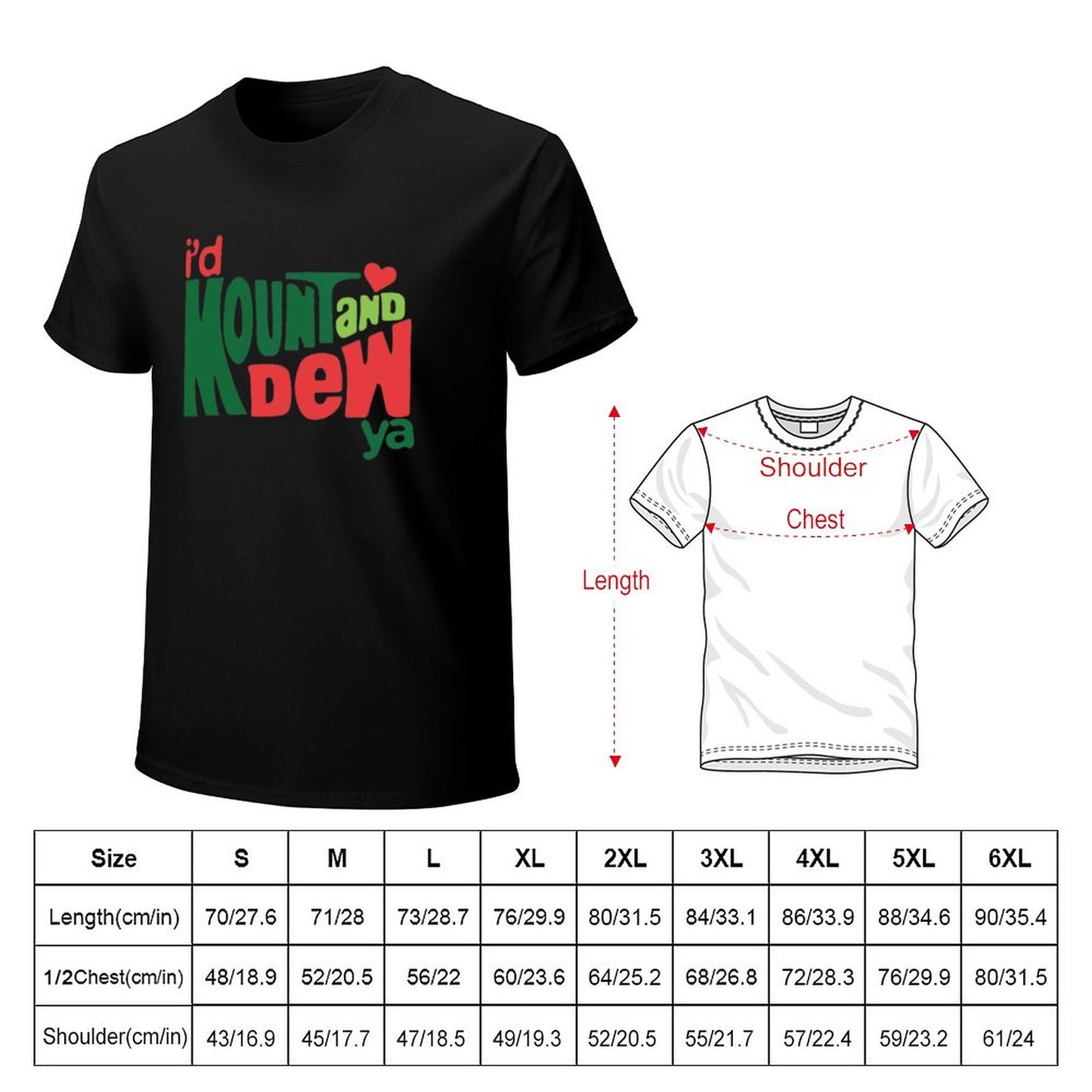 Men's T-shirt I'd Kount And Dew Ya