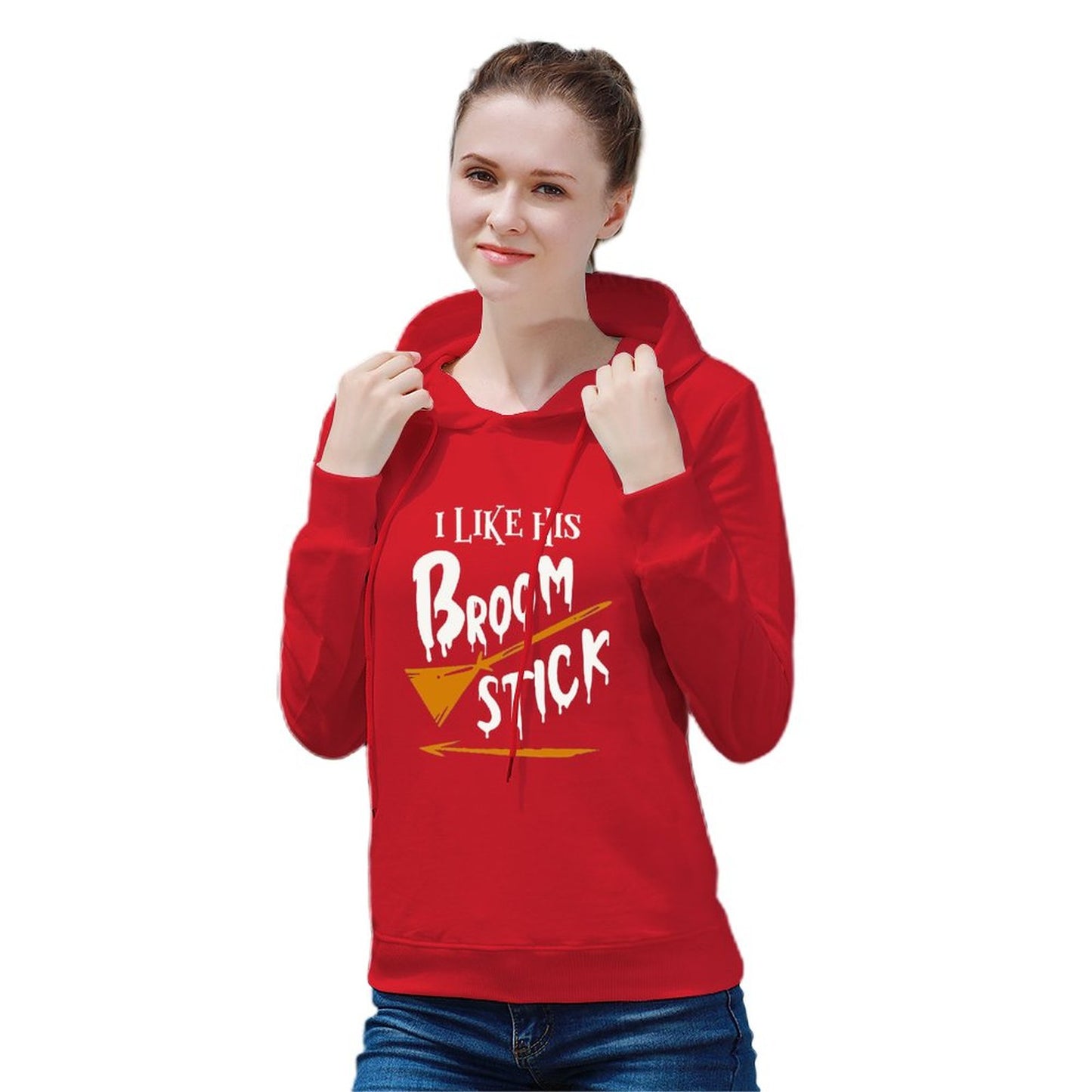 Women's Hoodie Sweatshirt Ilikehis Broomstick