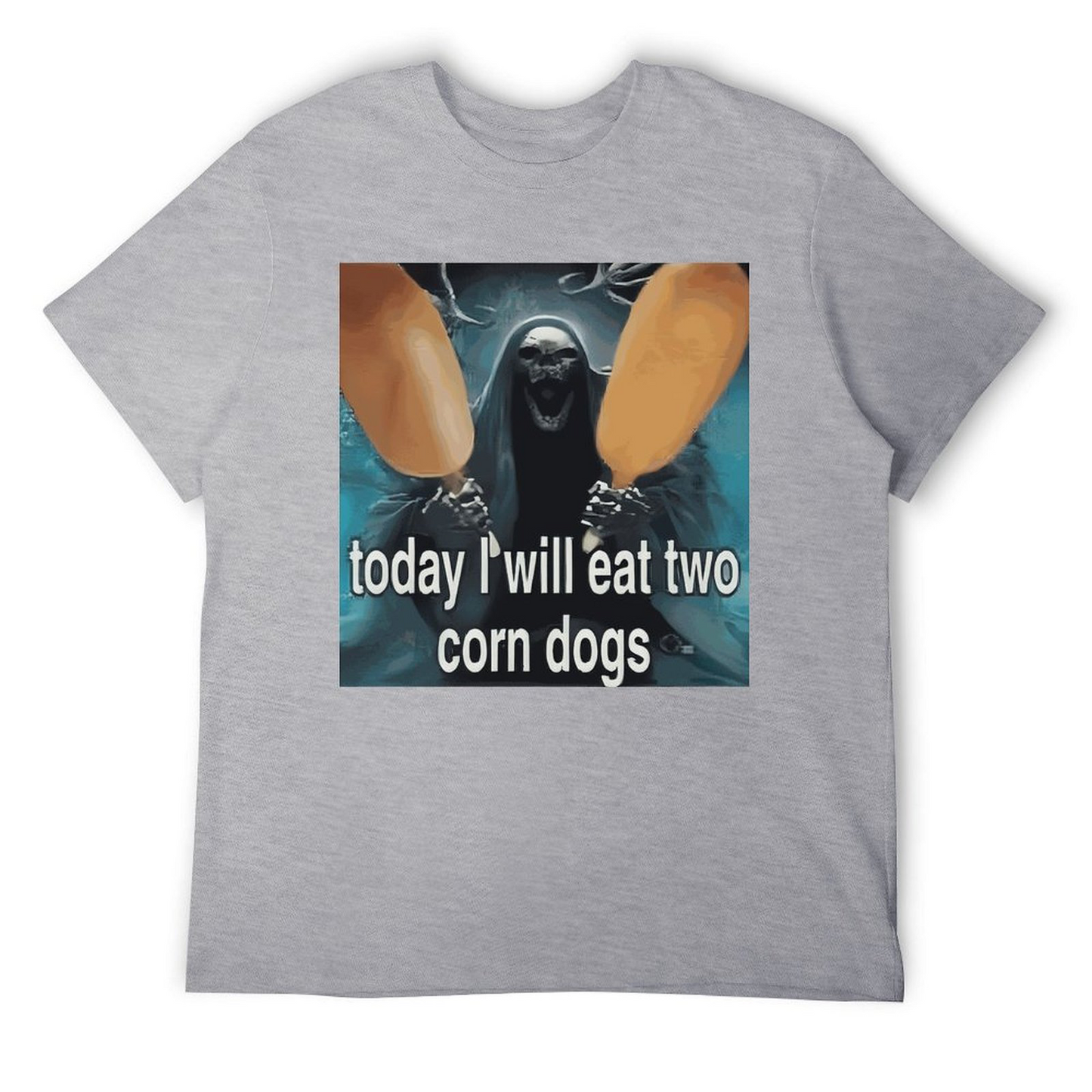 Short Sleeve T-shirt for Men Today I Will Eat Two Corn Dogs