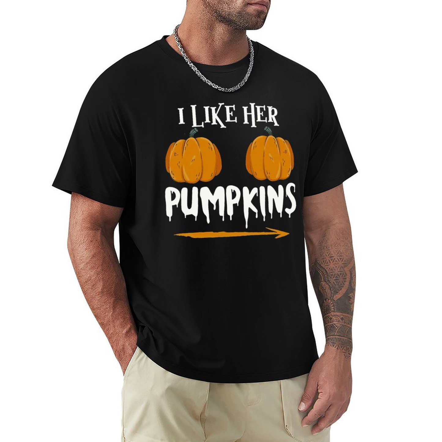 Men's T-shirt Ilkeher Pumpkins