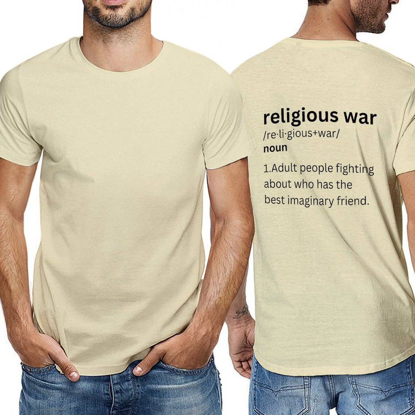 Religious War-l back-P Tshirt