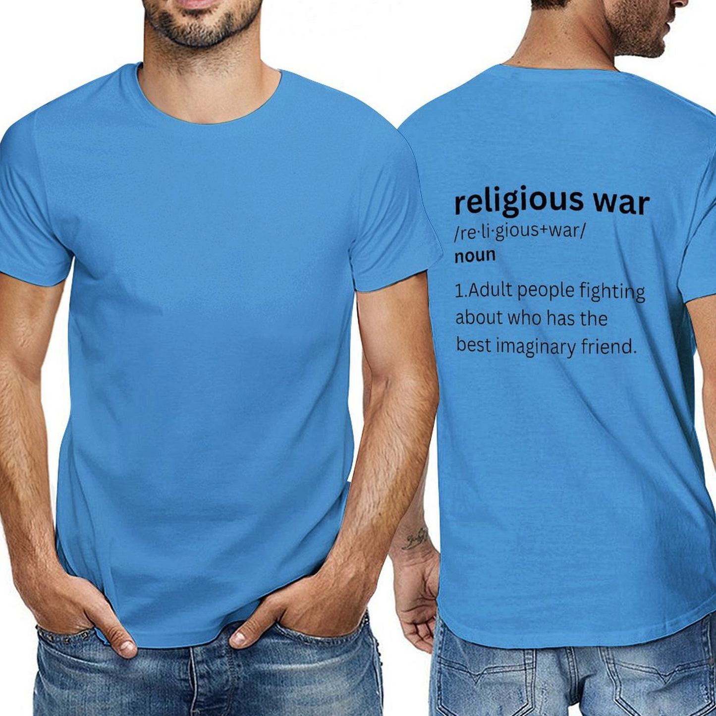 Religious War-l back-P Tshirt