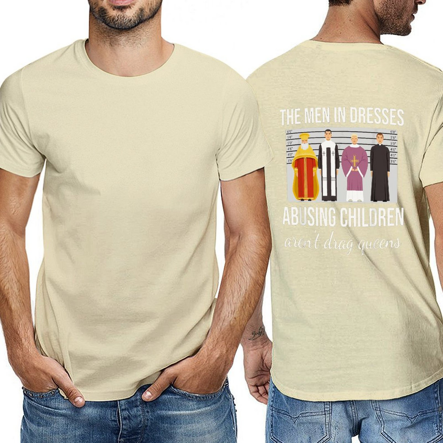 Men in Dresses Back-P Tshirt