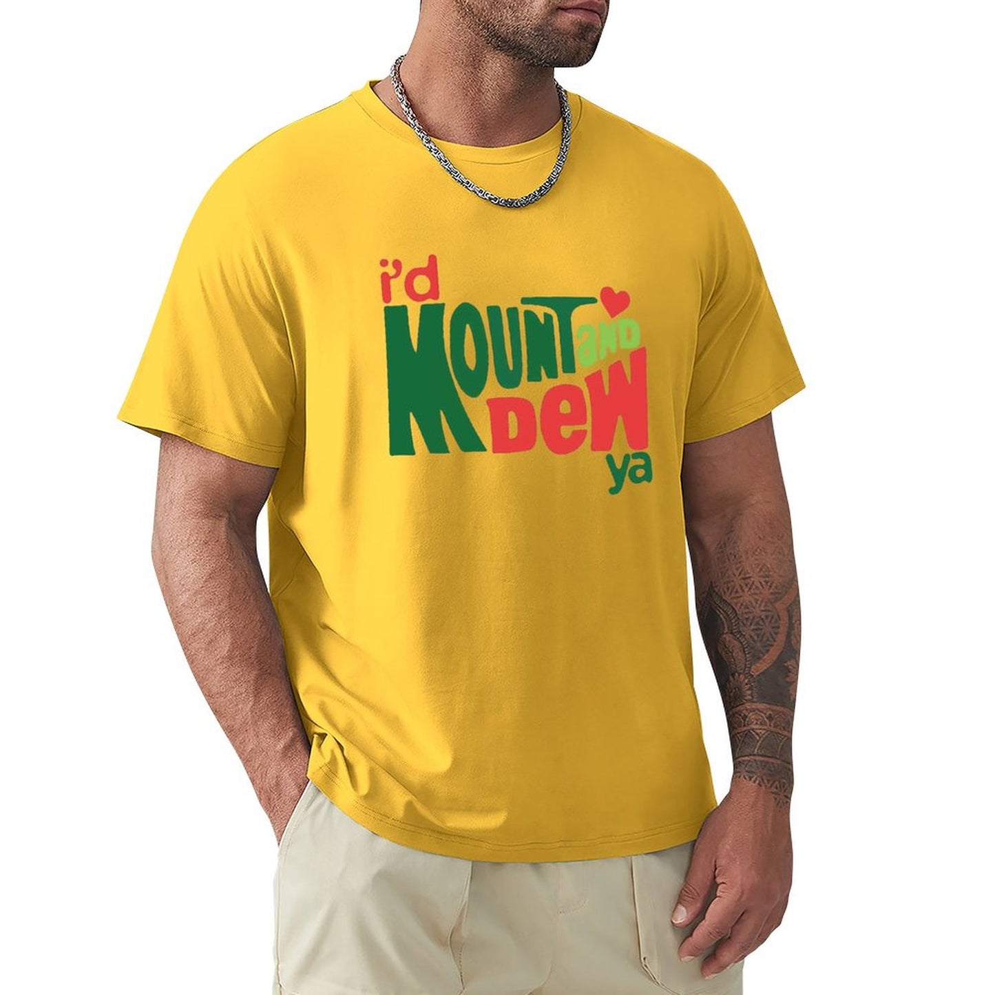 Men's T-shirt I'd Kount And Dew Ya