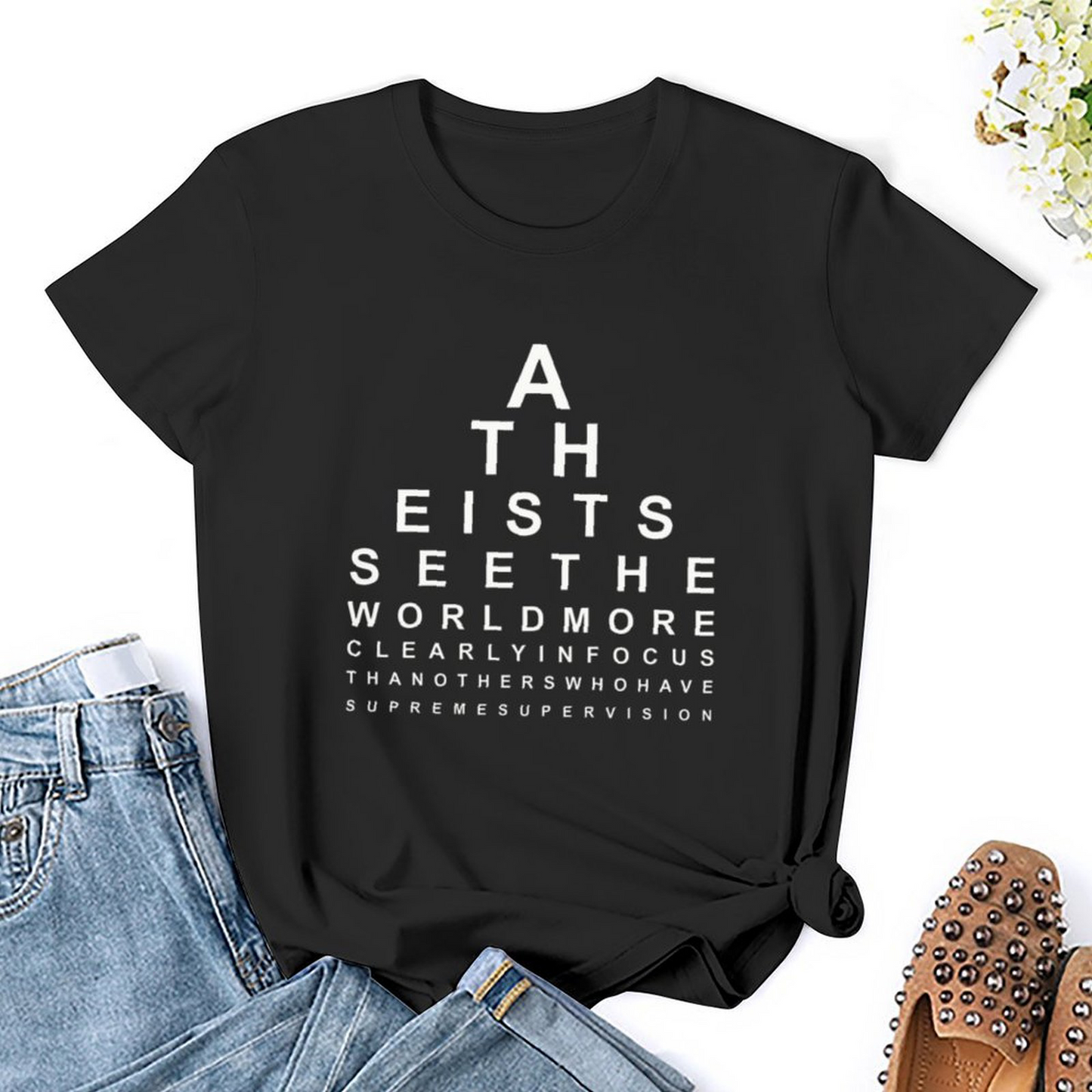 ATHEISTS SEE THE WORLD_T-shirt