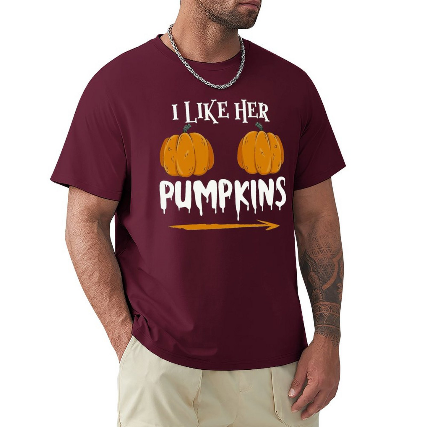 Men's T-shirt Ilkeher Pumpkins