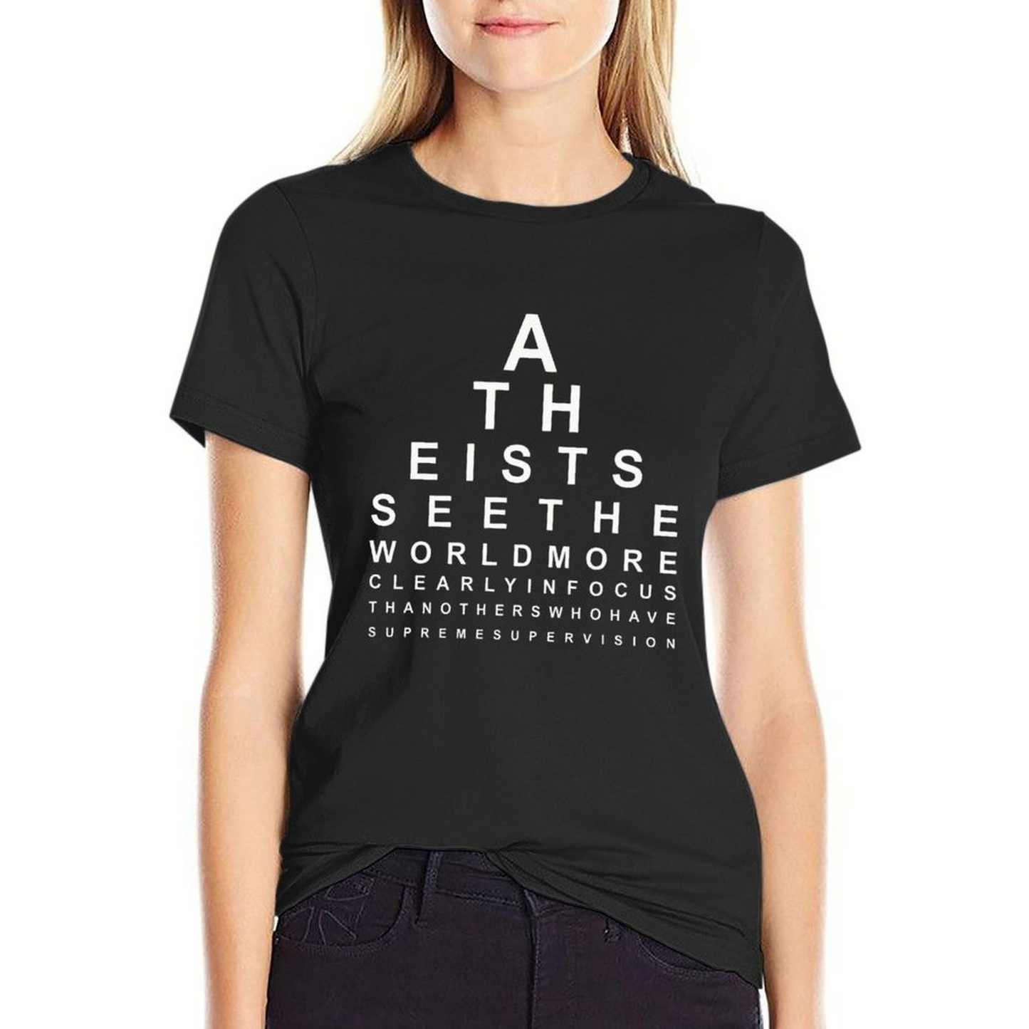 ATHEISTS SEE THE WORLD_T-shirt