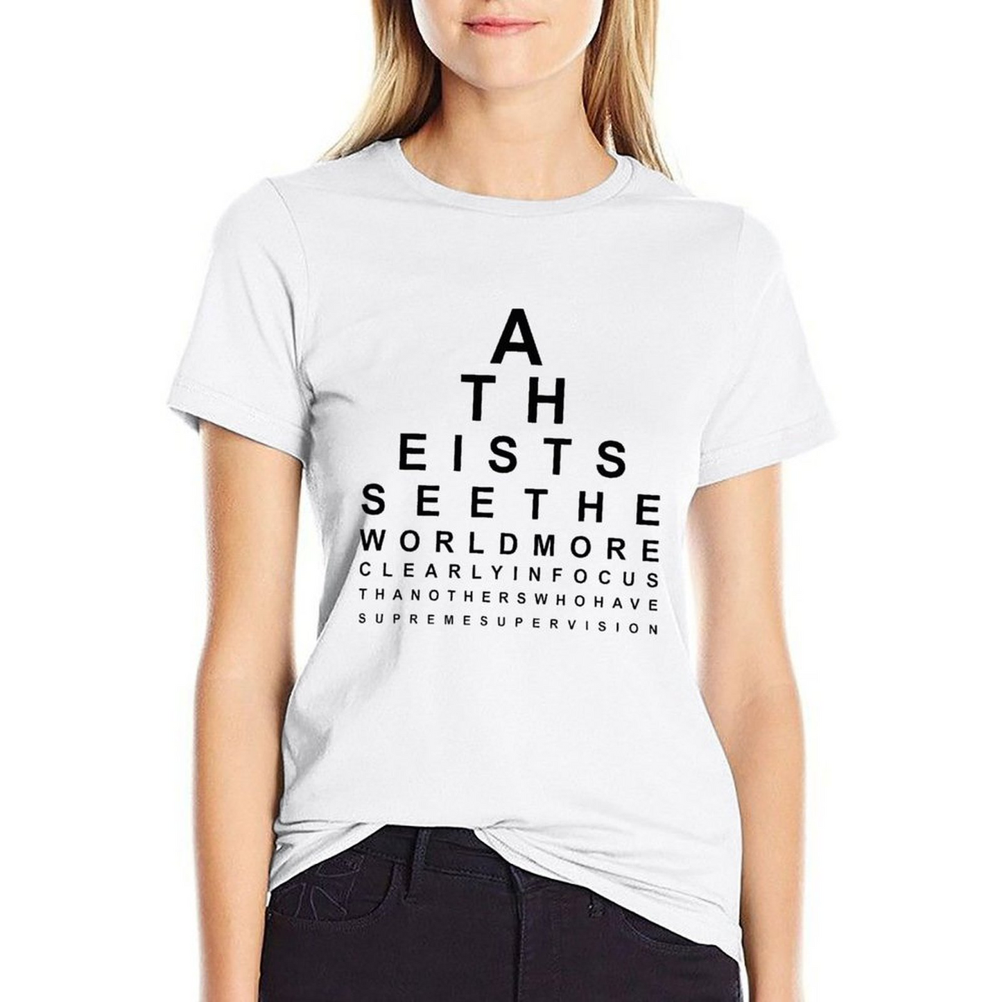 ATHEISTS SEE THE WORLD_T-shirt