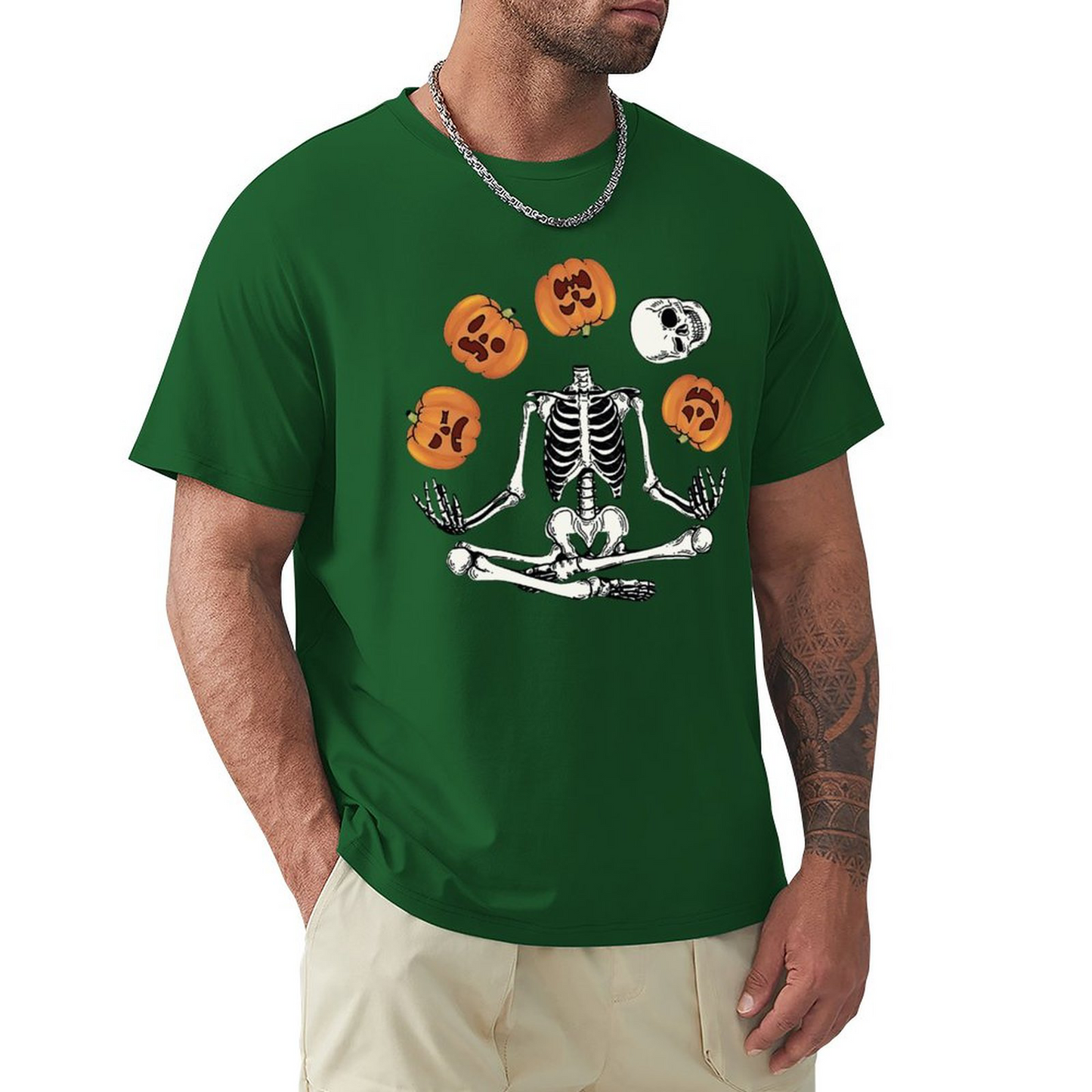 Men's T-shirt Pumpkin Bones