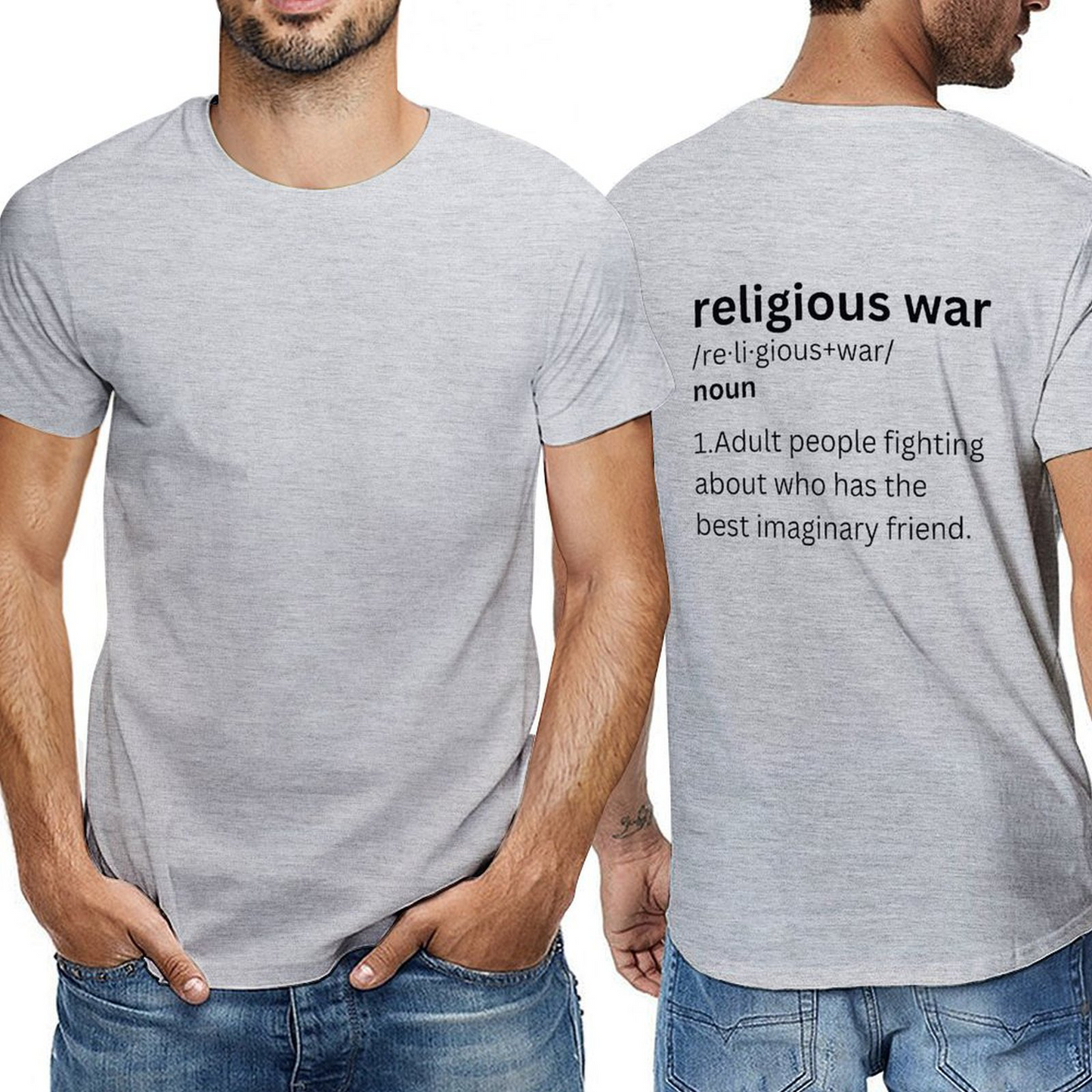 Religious War-l back-P Tshirt