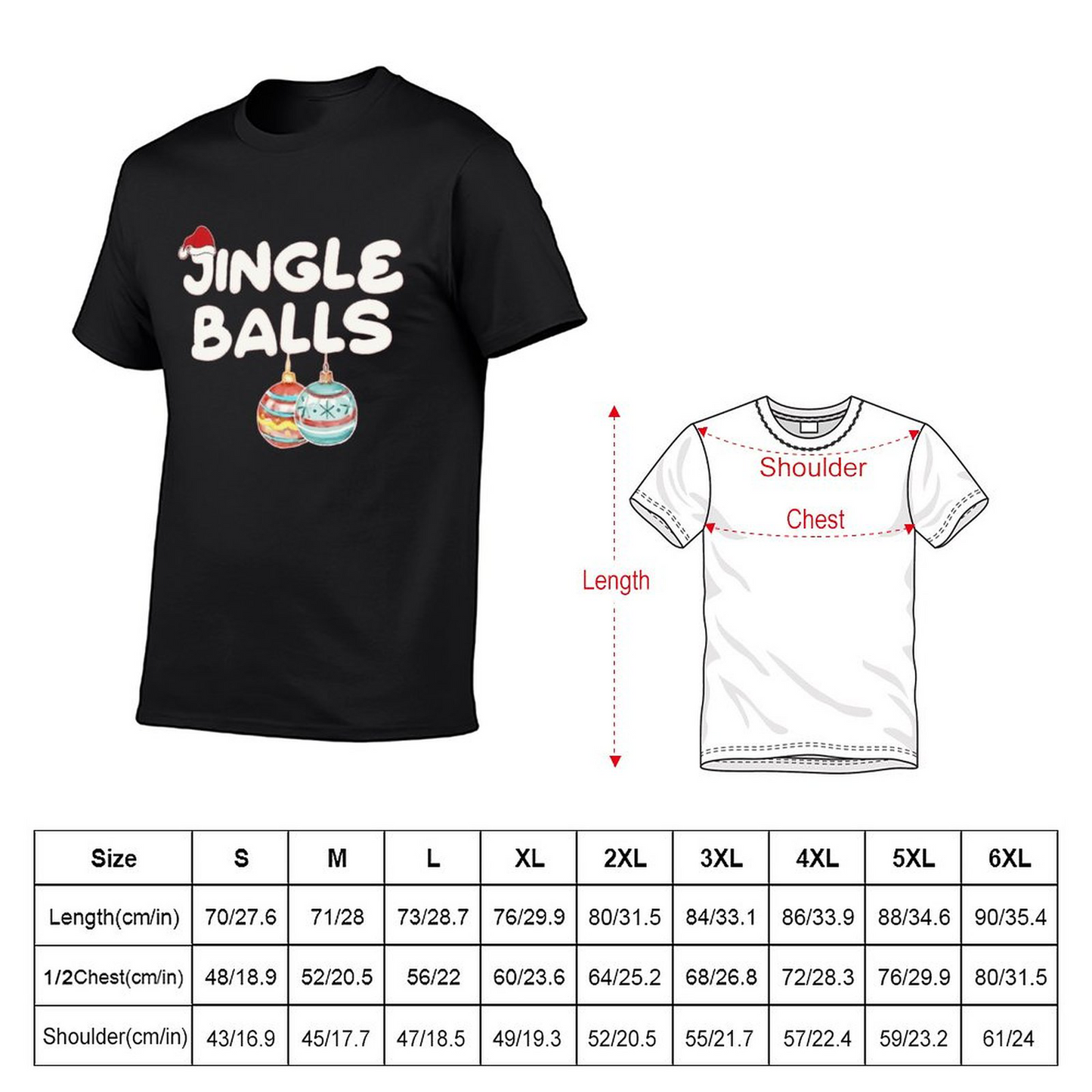 Jingle Balls Short Sleeve T-shirt for Men