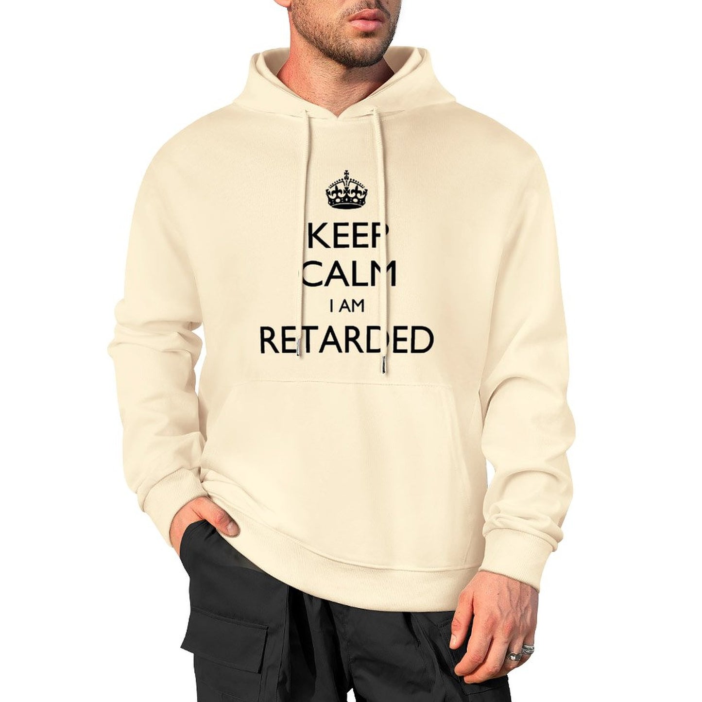 Keep Calm Cotton Hooded