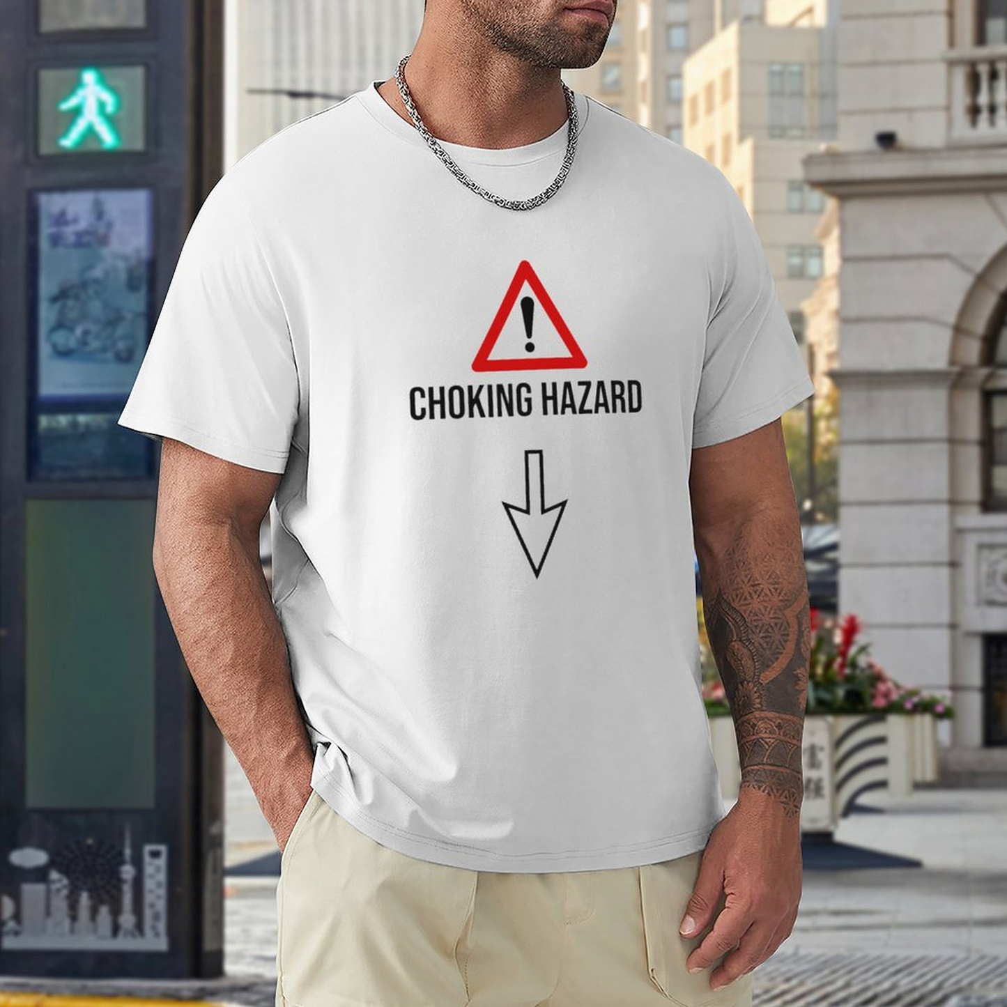 Men's T-shirt CHOKING HAZARD