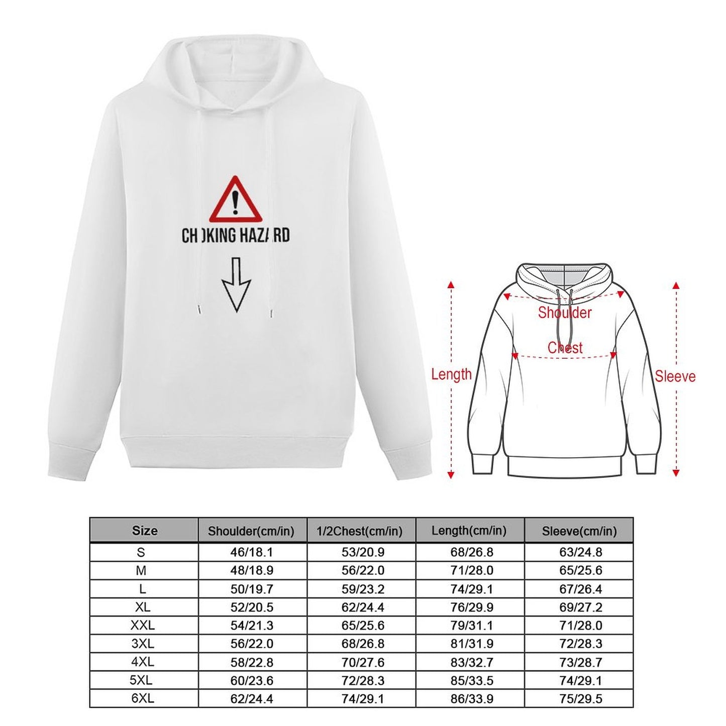 CHOCKING HARZARD Men Hoodie