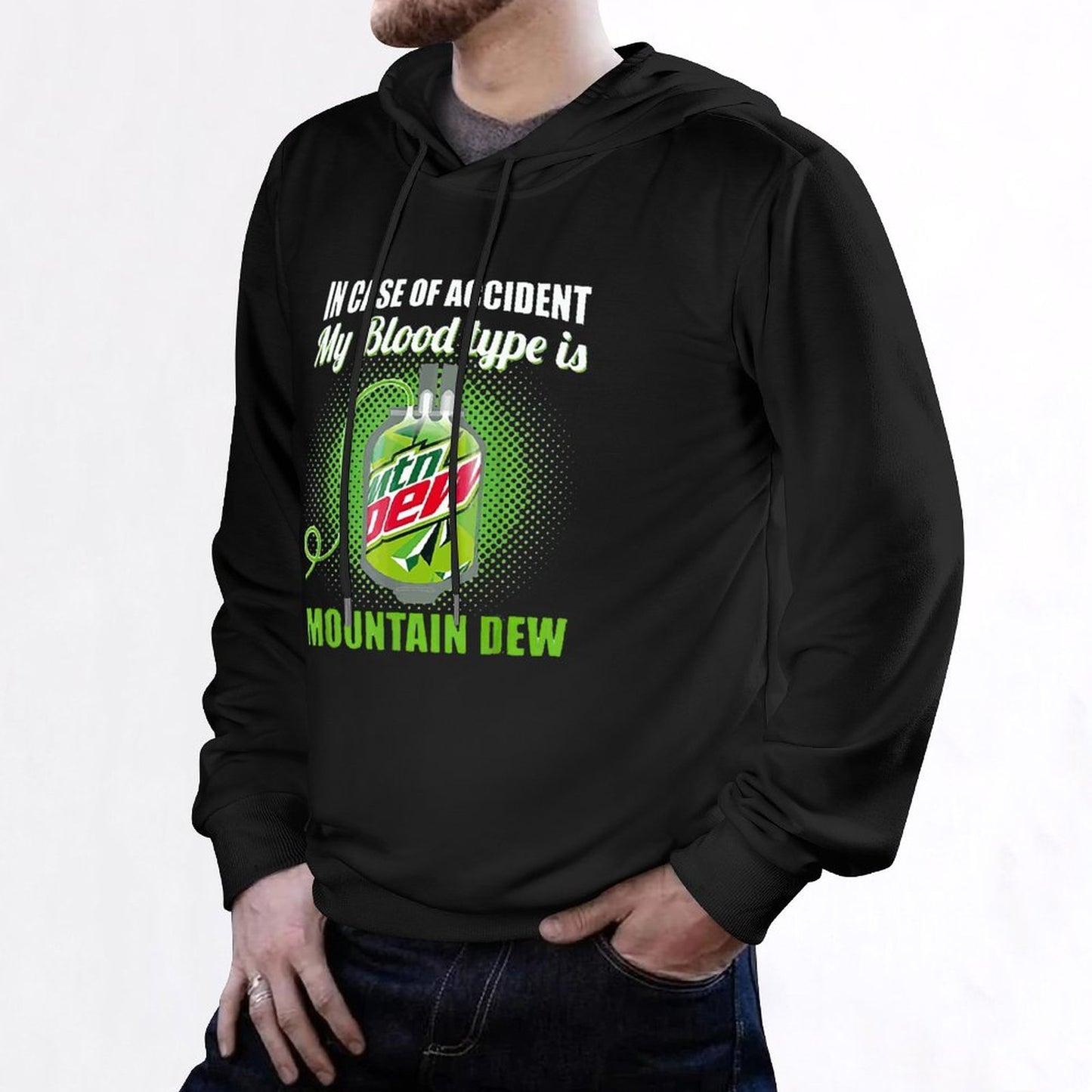 My Blood Type Is Mountaindew Men Hoodie