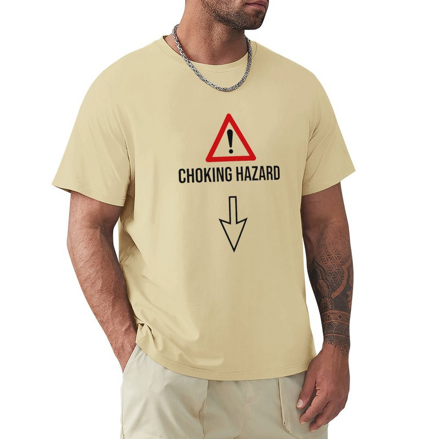 Men's T-shirt CHOKING HAZARD