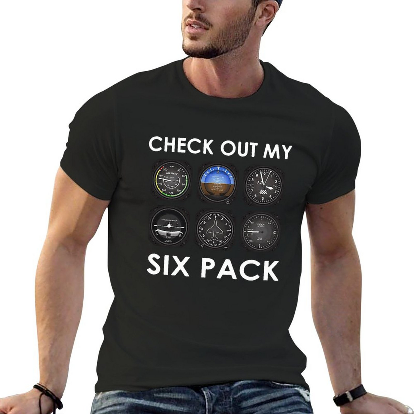 CHECK OUT 6 PACK T-shirt