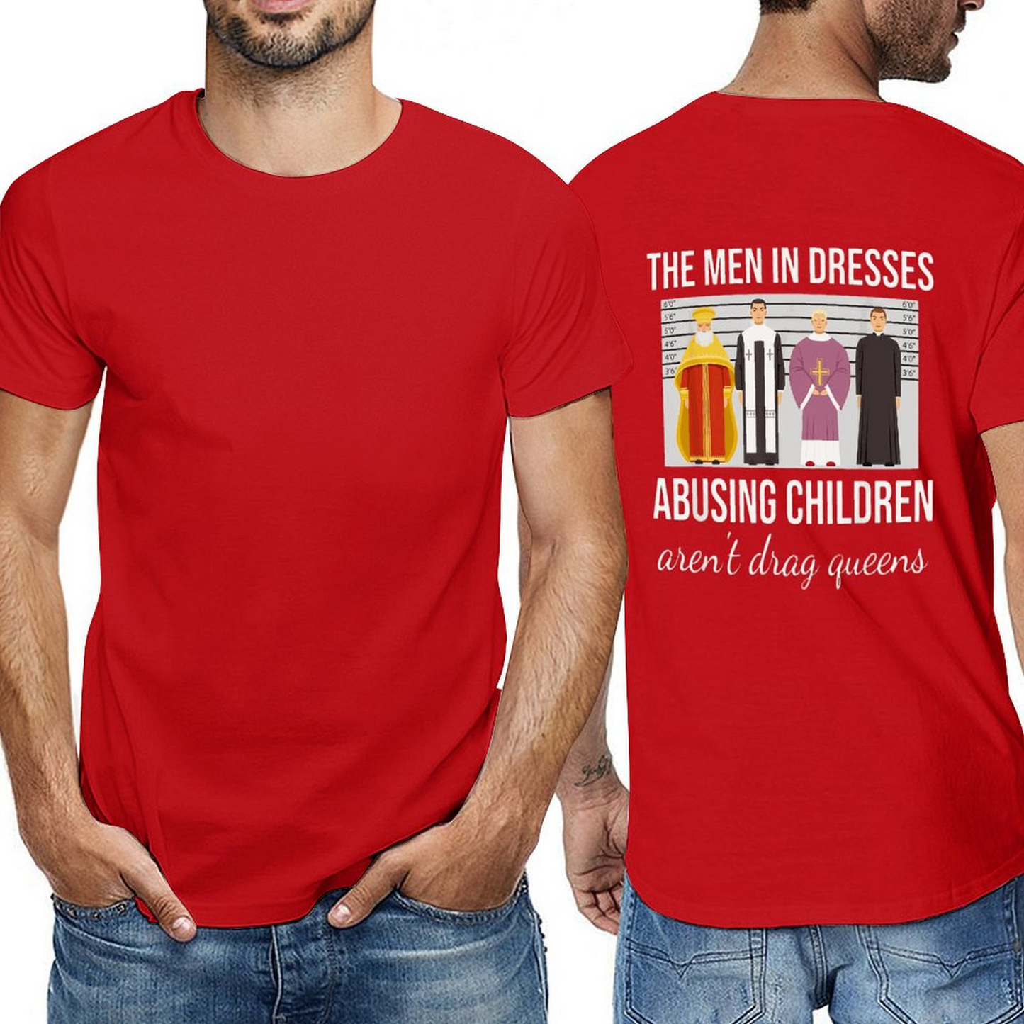 Men in Dresses Back-P Tshirt