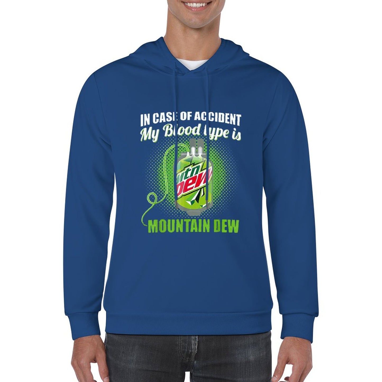 My Blood Type Is Mountaindew Men Hoodie