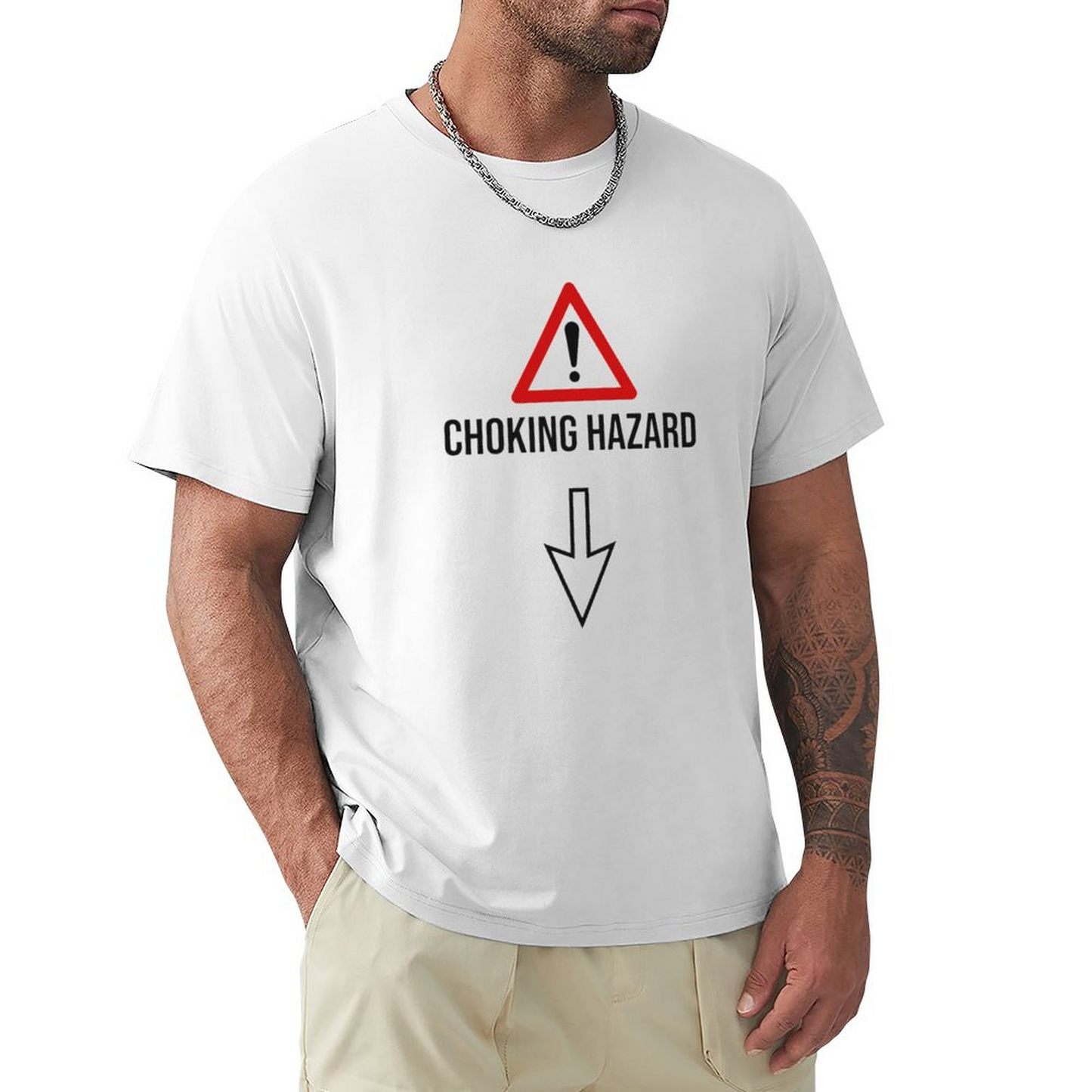 Men's T-shirt CHOKING HAZARD