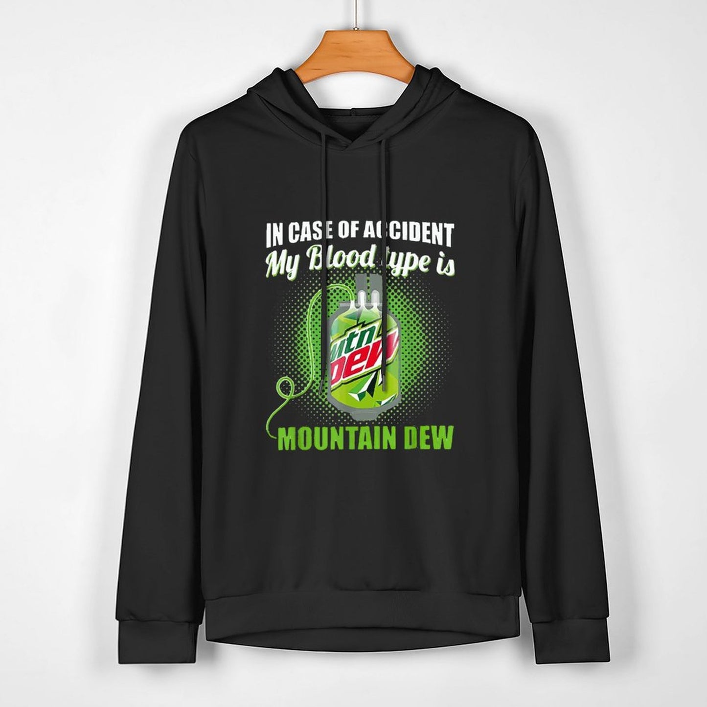 My Blood Type Is Mountaindew Men Hoodie