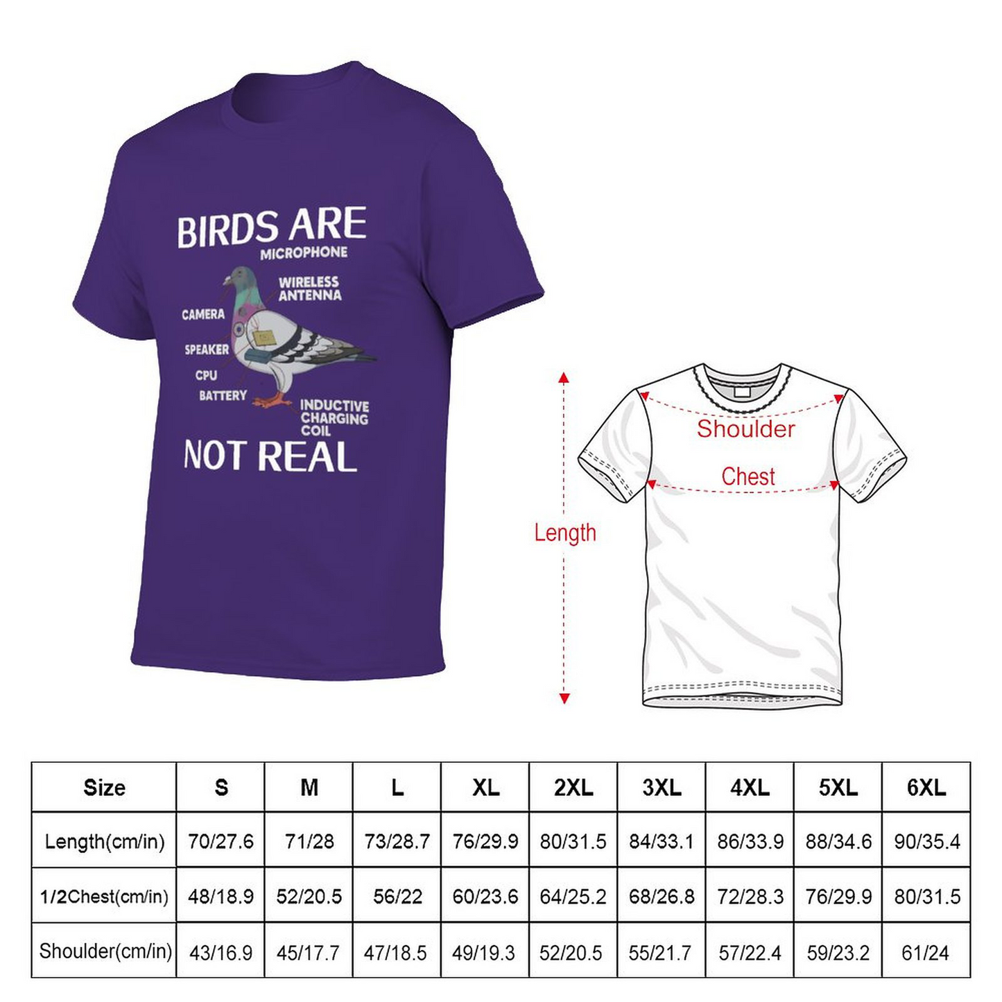 Birds Are Not RealT-shirt