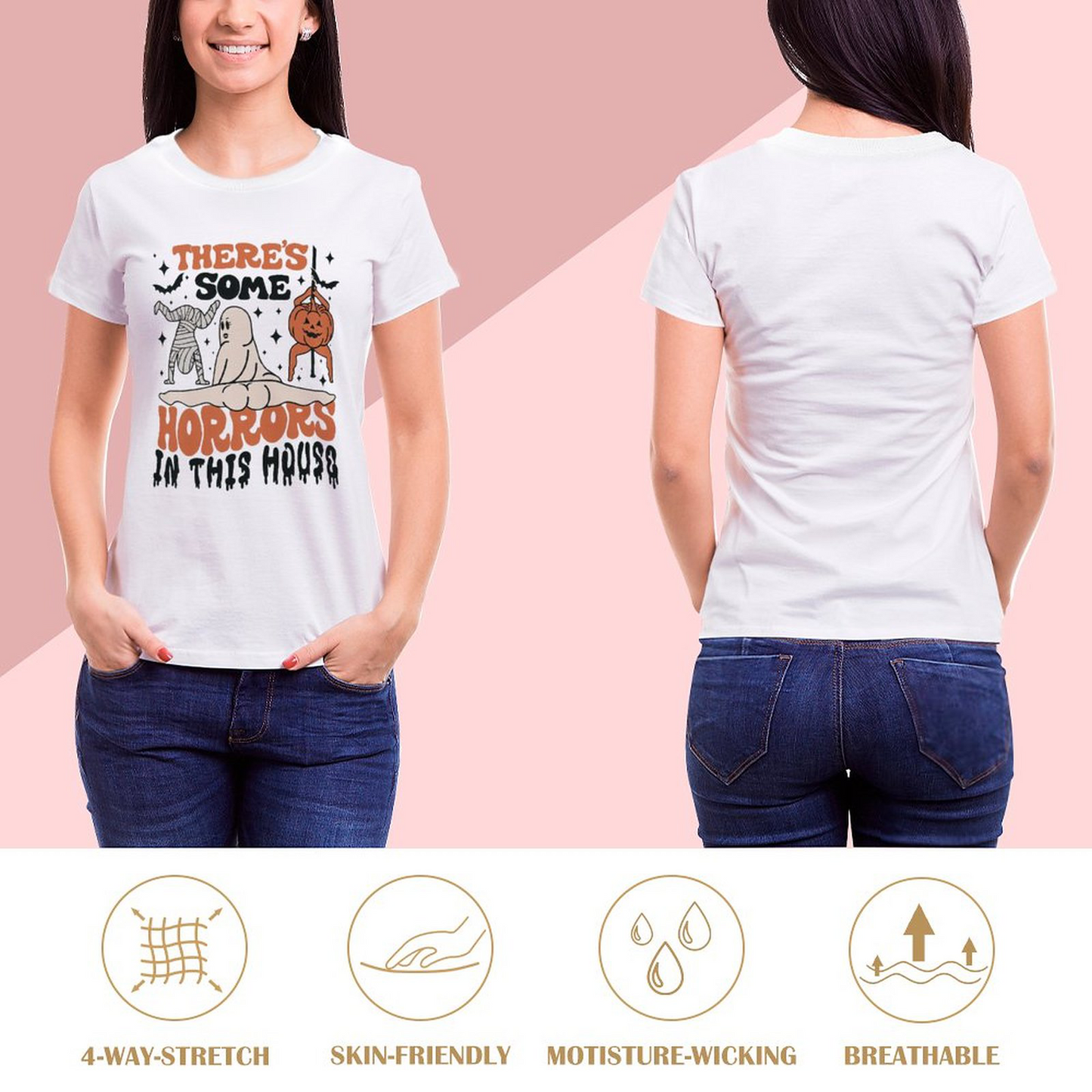 There's Some Horrors Female T-shirt